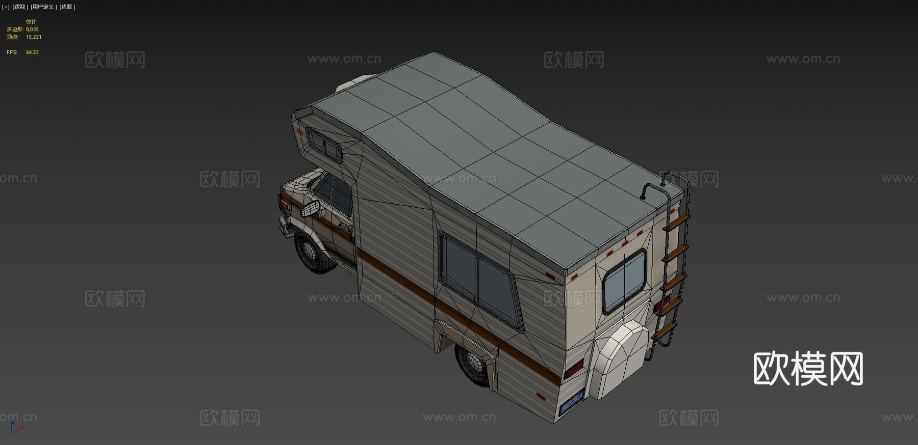 汽车 房车 露营车3d模型