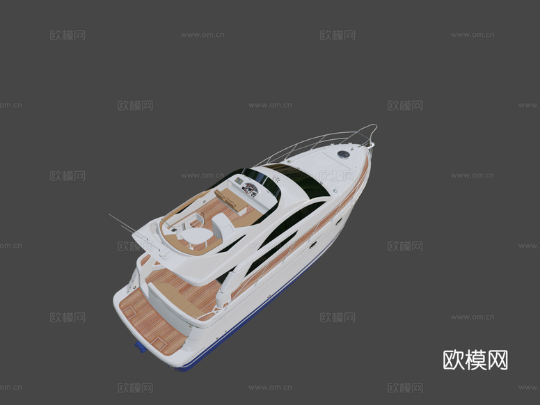 轮船 游艇 快艇 PBR3d模型下载(渲染图6)