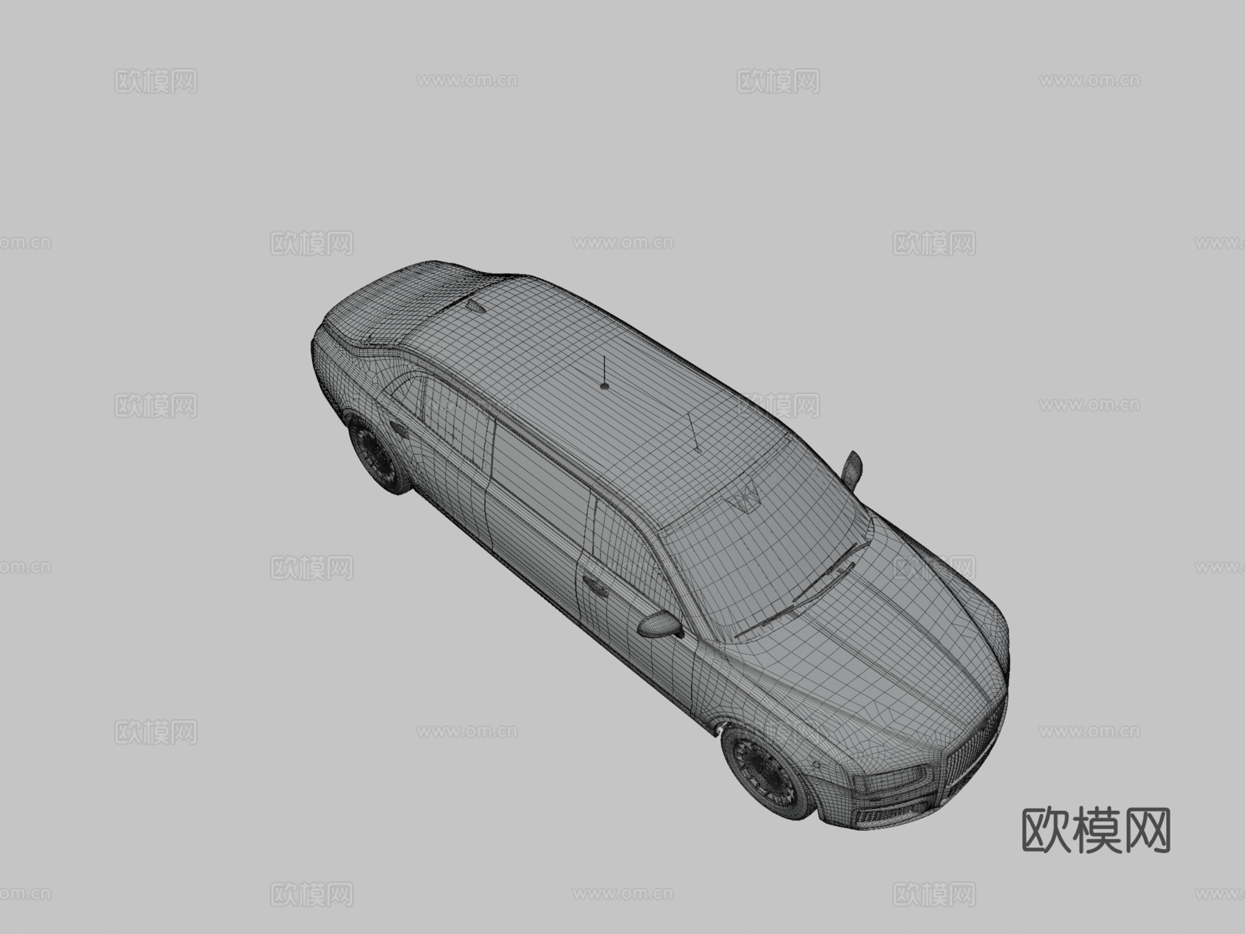 奥鲁斯总统豪华轿车3d模型