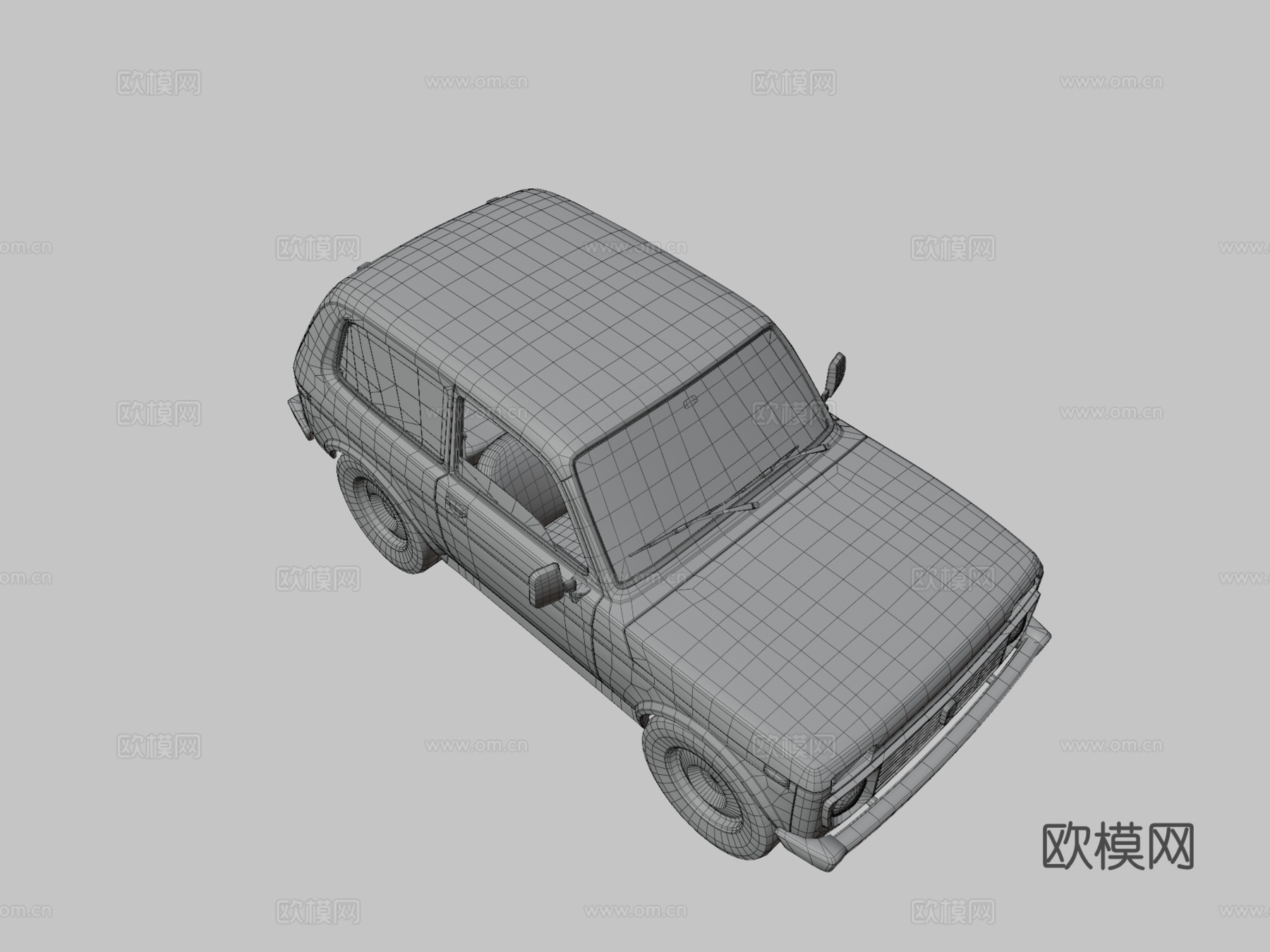 拉达尼瓦汽车 轿车3d模型