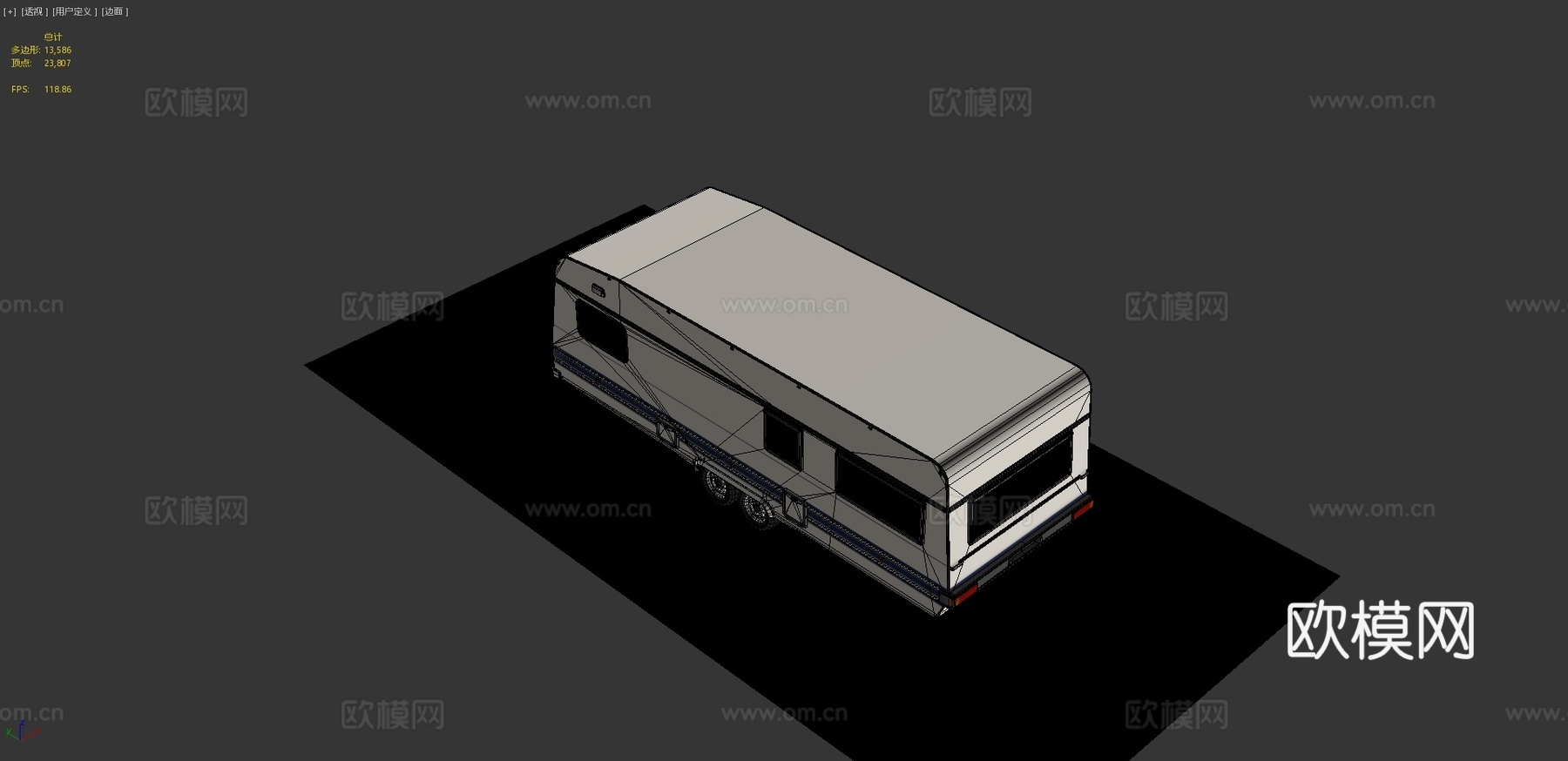 汽车 房车 露营拖车3d模型