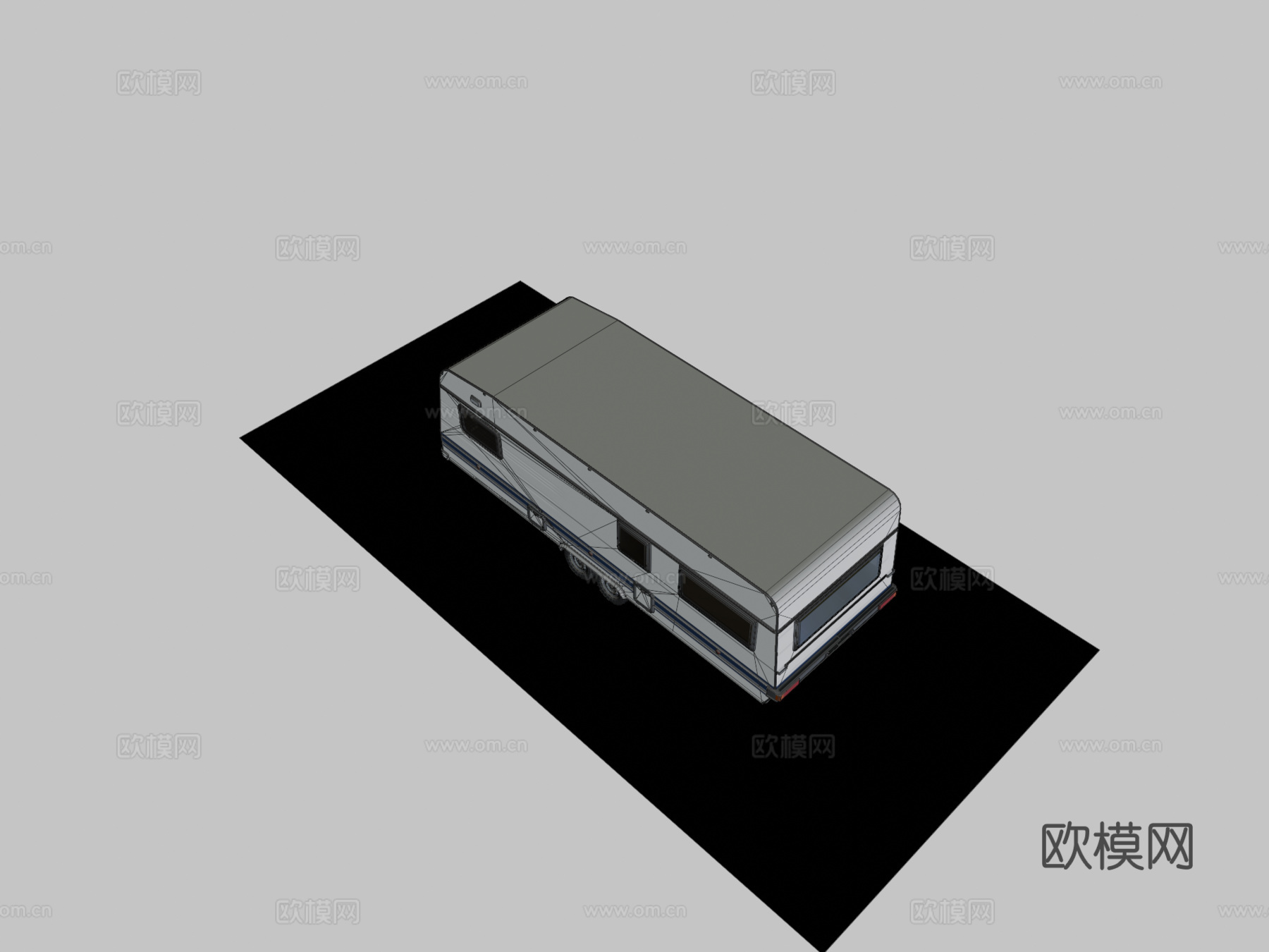 汽车 房车 露营拖车3d模型