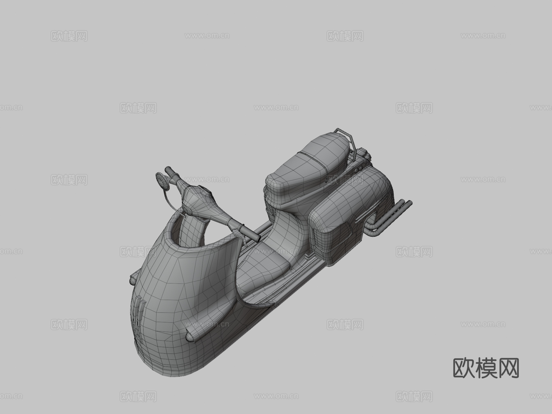 电动车 踏板车3d模型