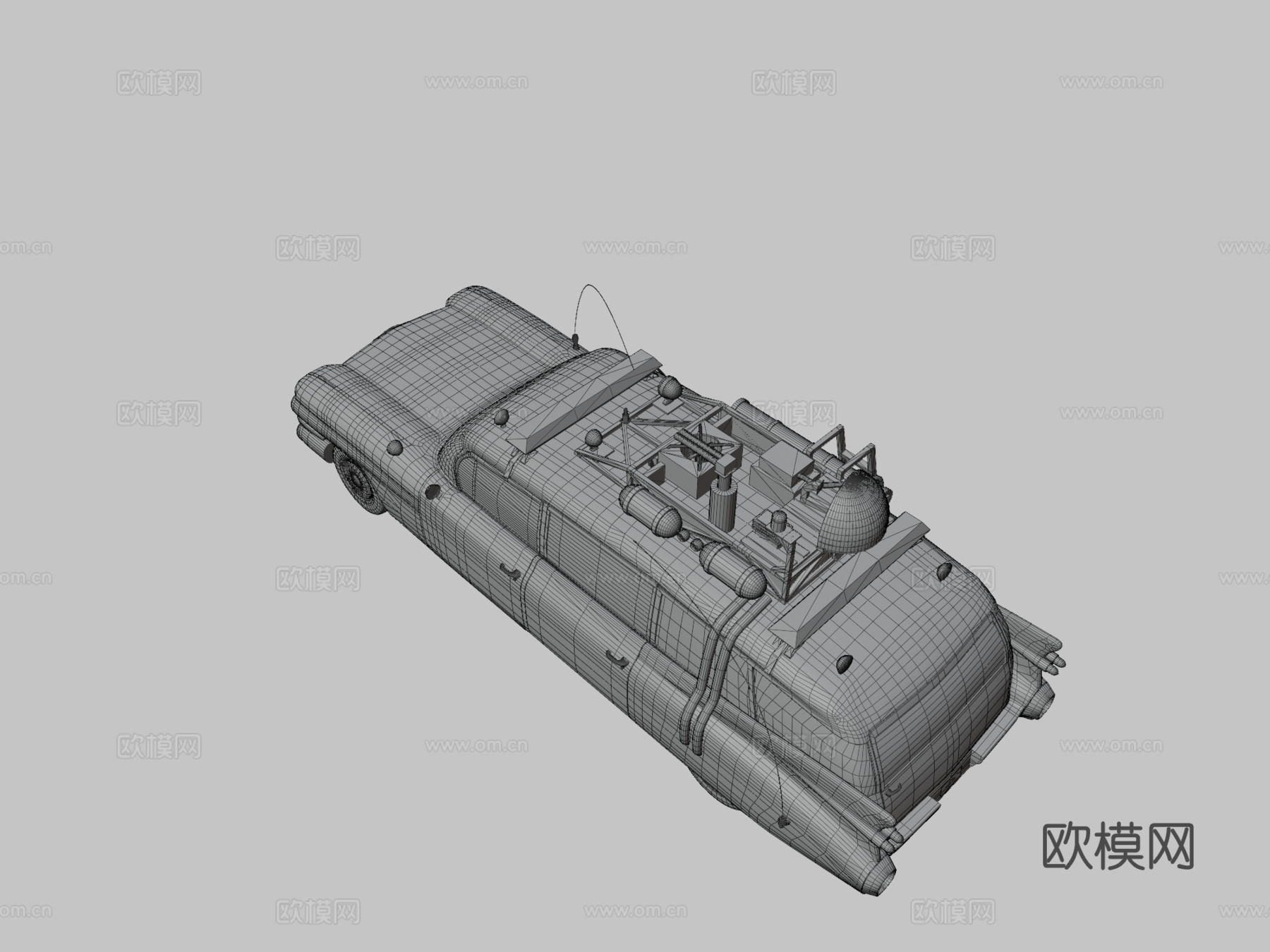 捉鬼敢死队 ECTO1 汽车3d模型