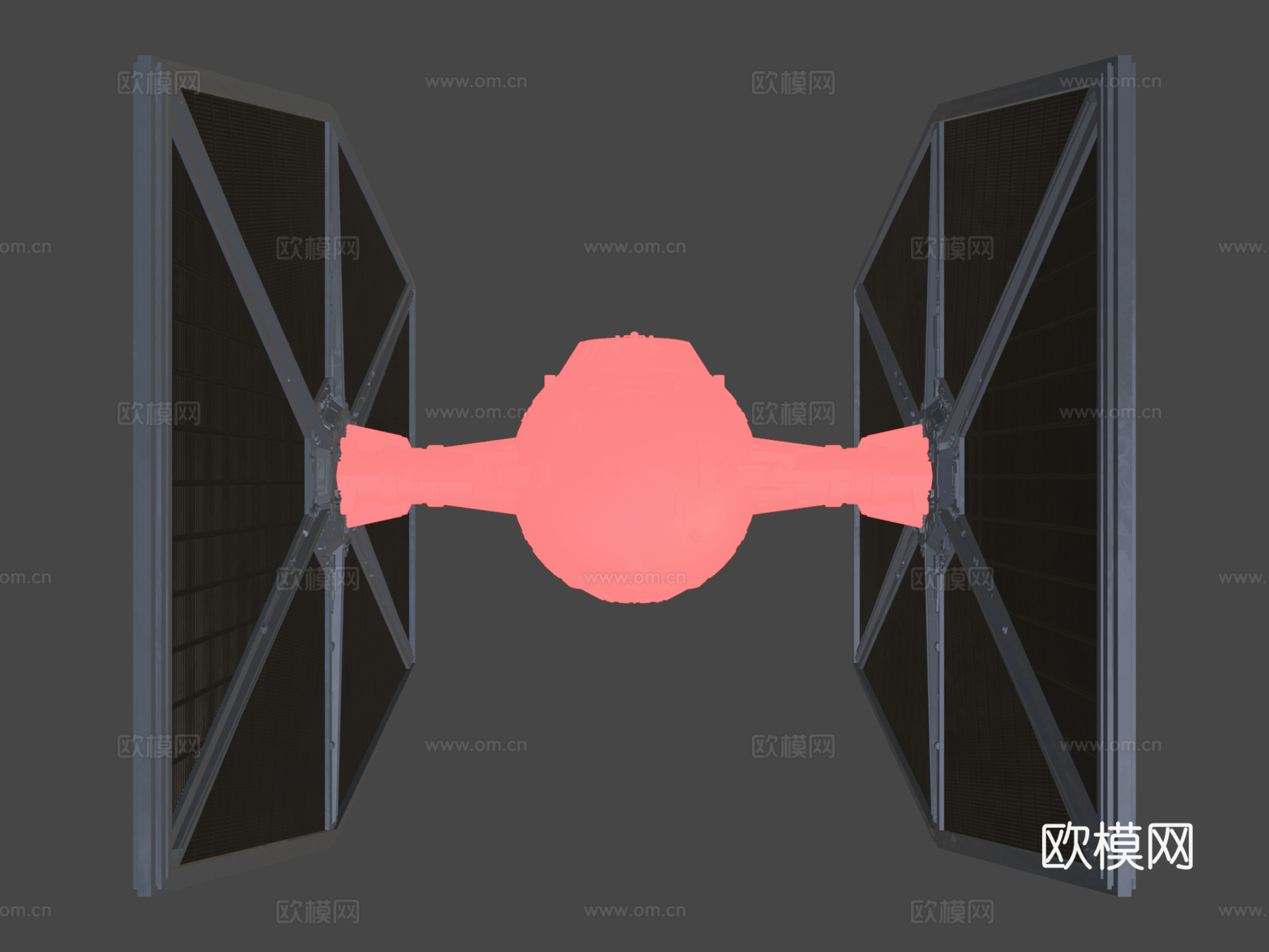 TIE 战斗机 宇宙飞船3d模型