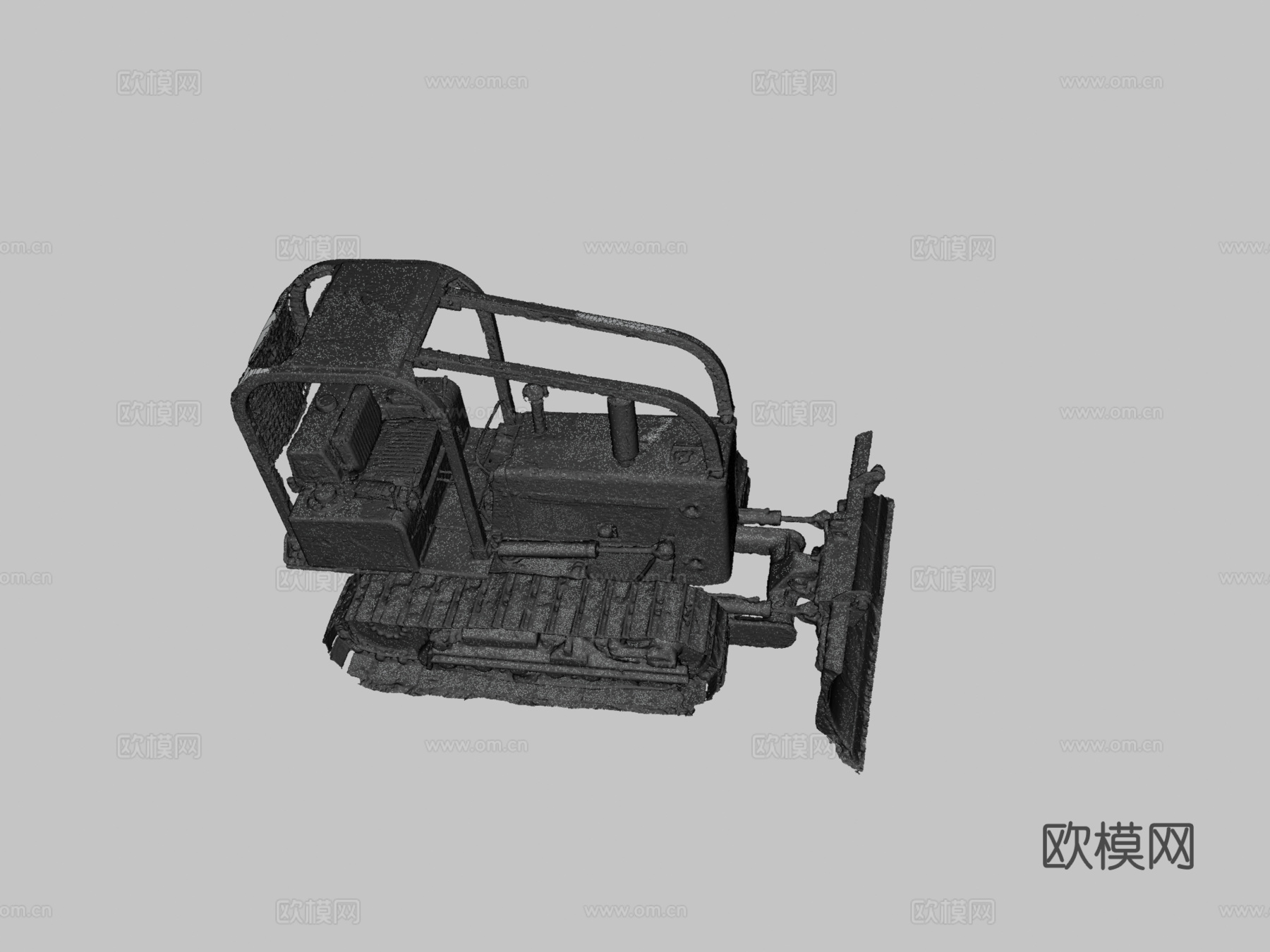 推土机 工程车 挖掘机3d模型