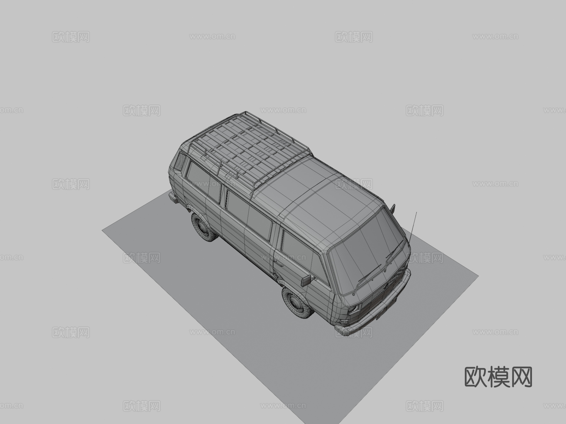 大众 T3 巴士四驱版 汽车3d模型