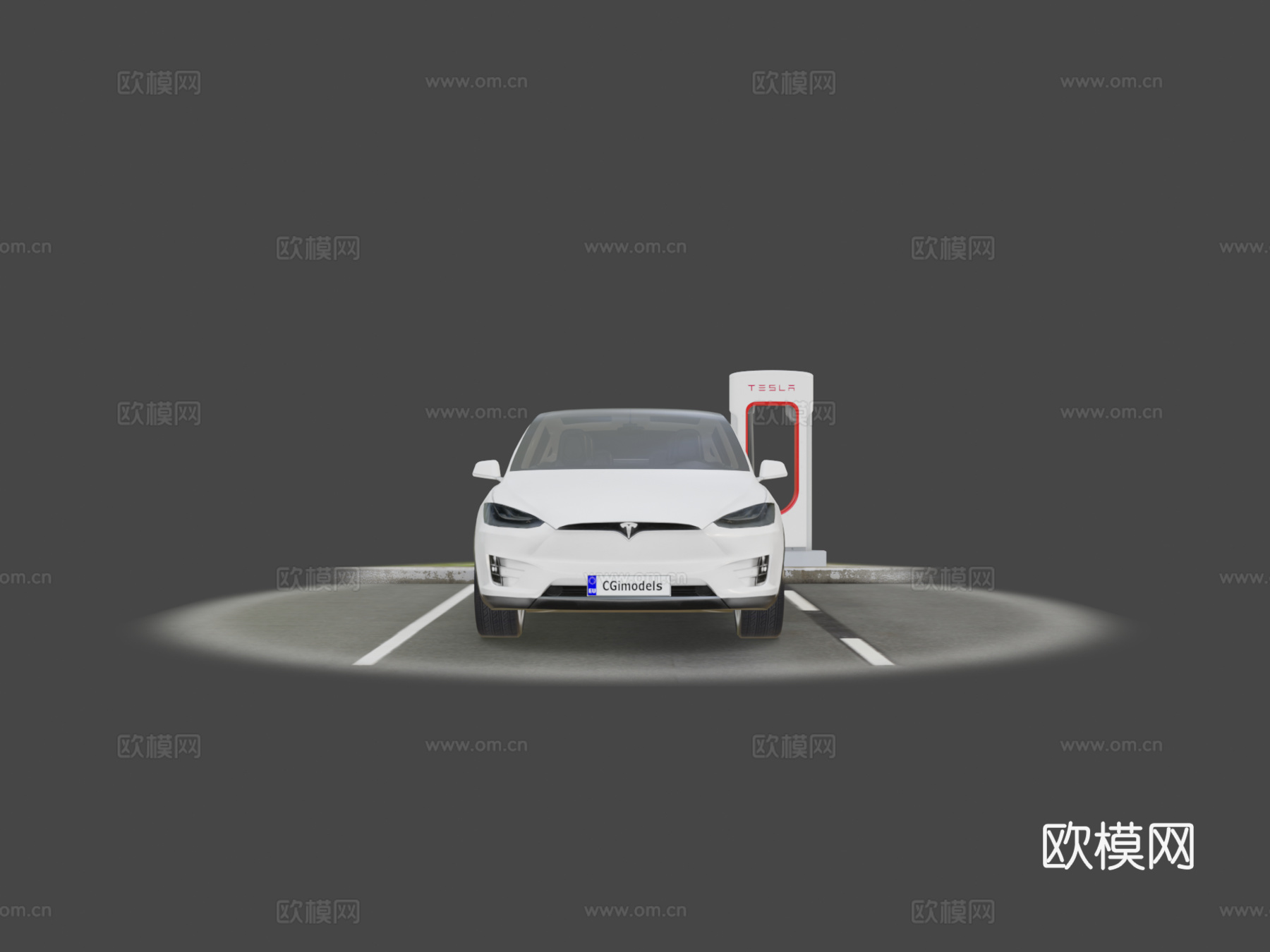 特斯拉汽车3d模型