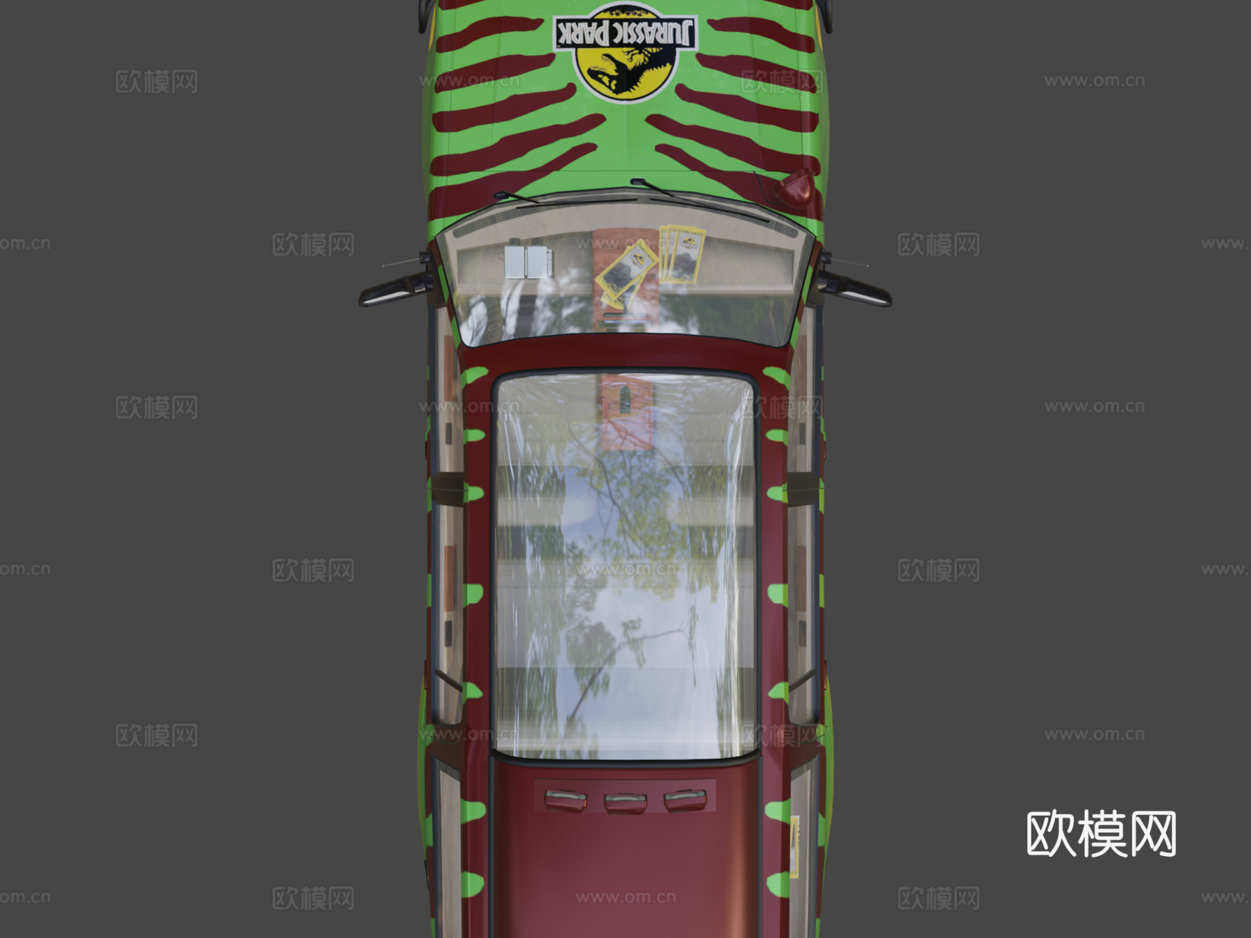 公园游览车 汽车3d模型