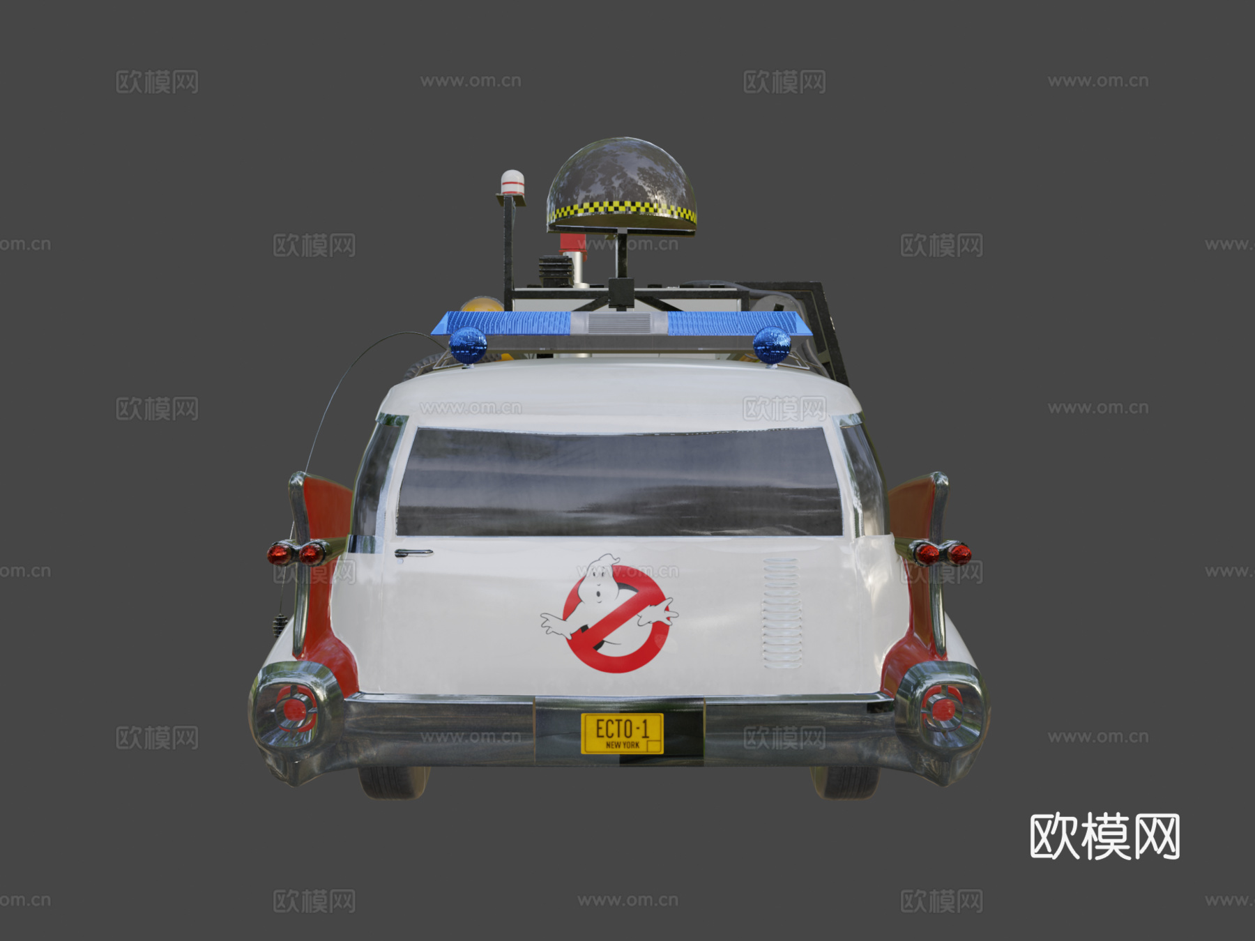 捉鬼敢死队 ECTO1 汽车3d模型