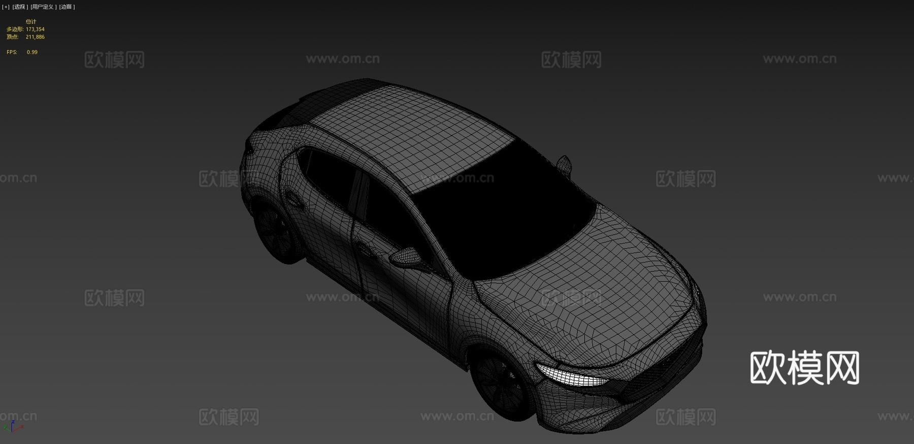 马自达3 掀背车 汽车 轿车3d模型