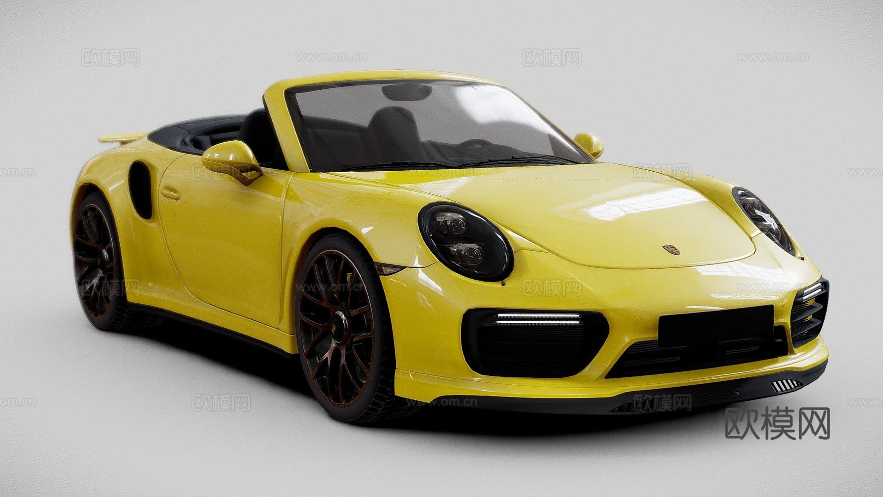 保时捷 911TurboS 敞篷版3d模型