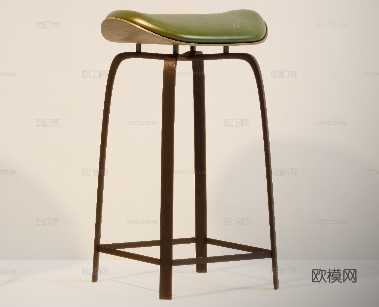 现代吧椅 吧凳 高脚凳3d模型下载（渲染图2）