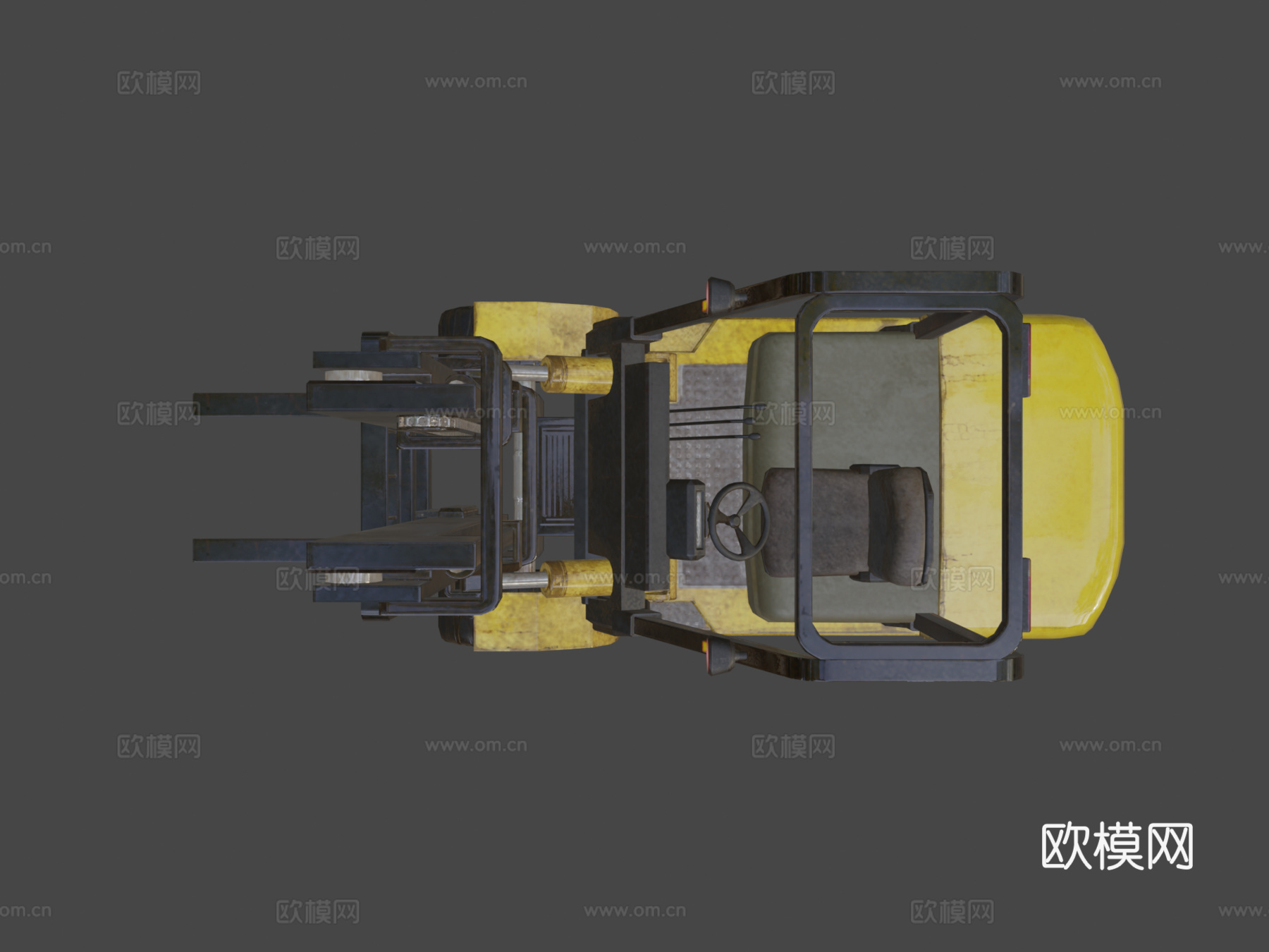 叉车 起重机 手推车3d模型