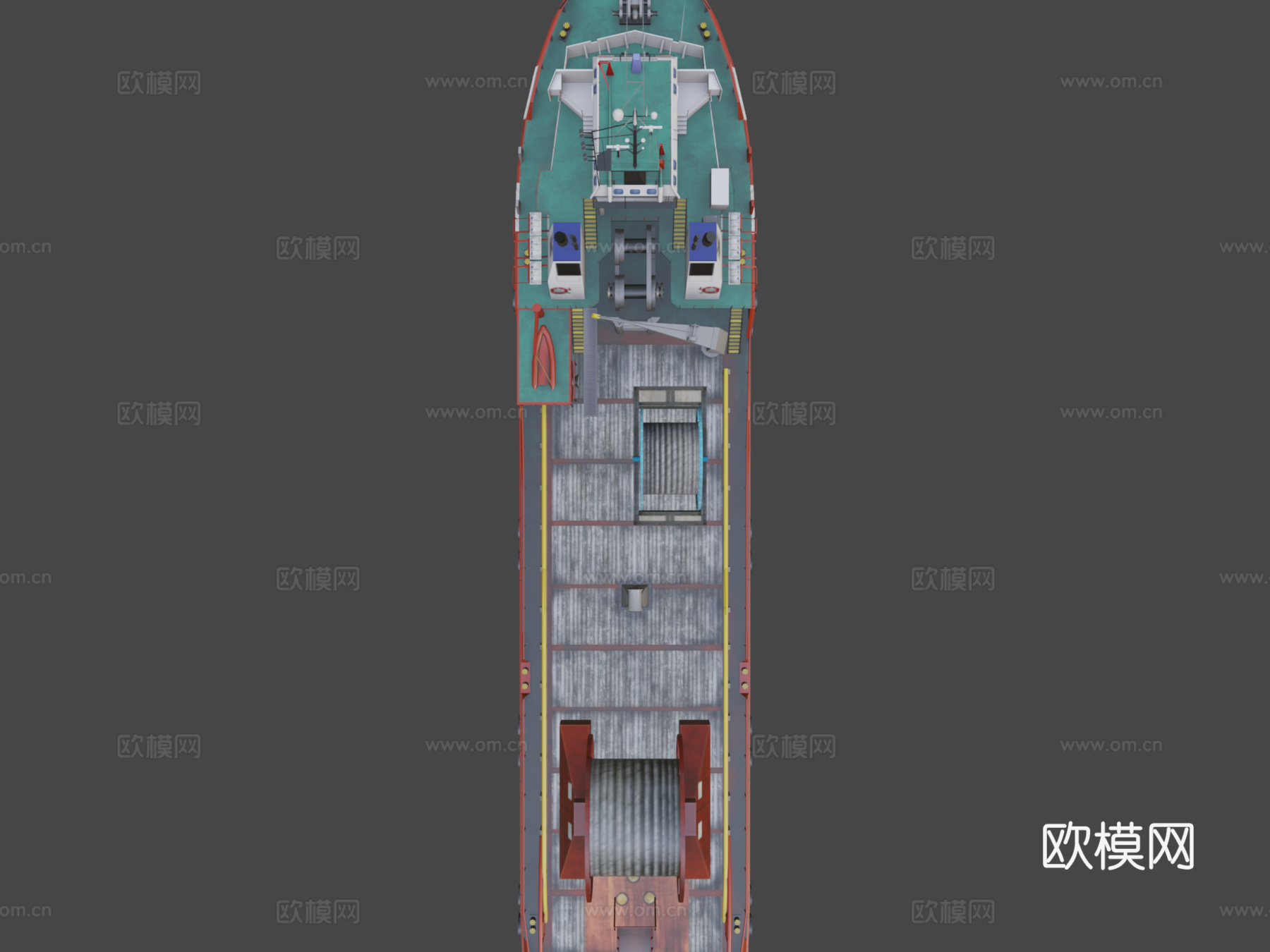 轮船 渔船 船只3d模型