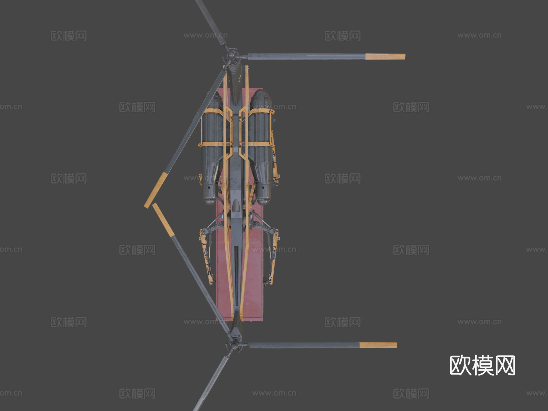 货运无人机 直升机 飞机3d模型