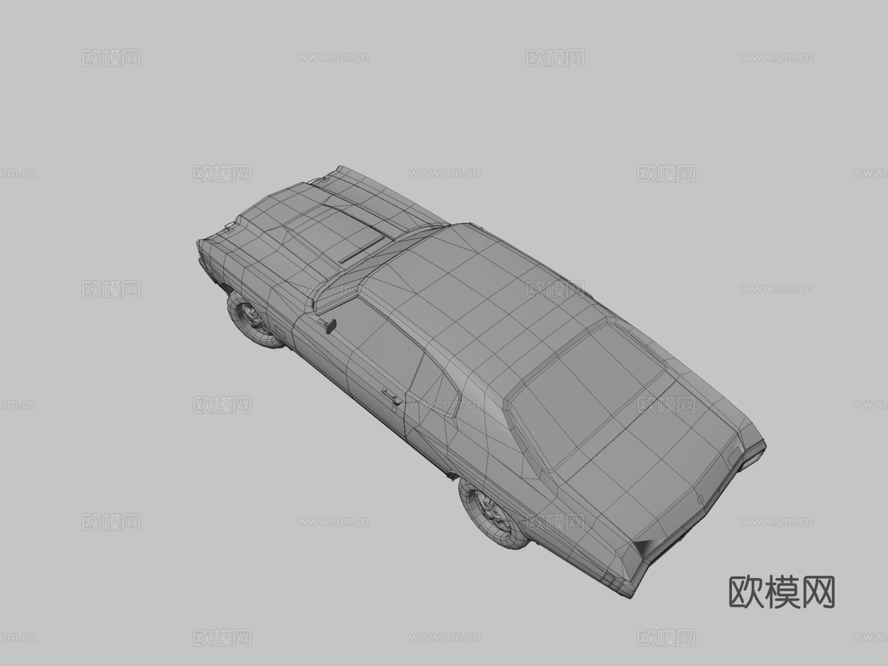 SS款雪佛兰舍韦勒 汽车3d模型