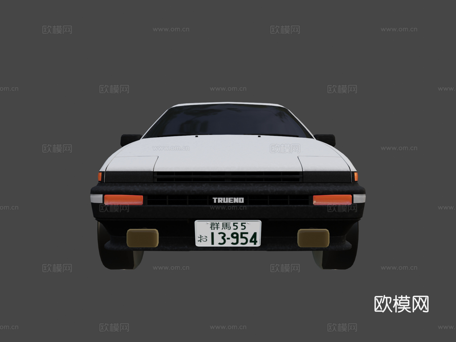 丰田卡罗拉 AE86汽车3d模型