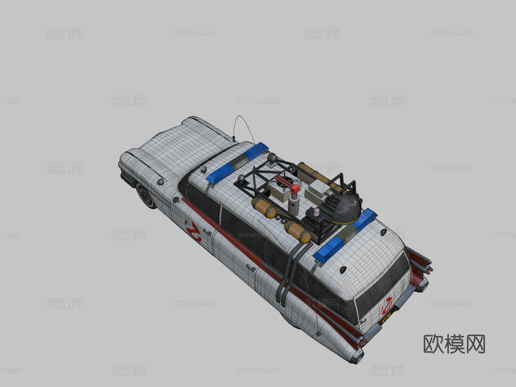 捉鬼敢死队 ECTO1 汽车3d模型