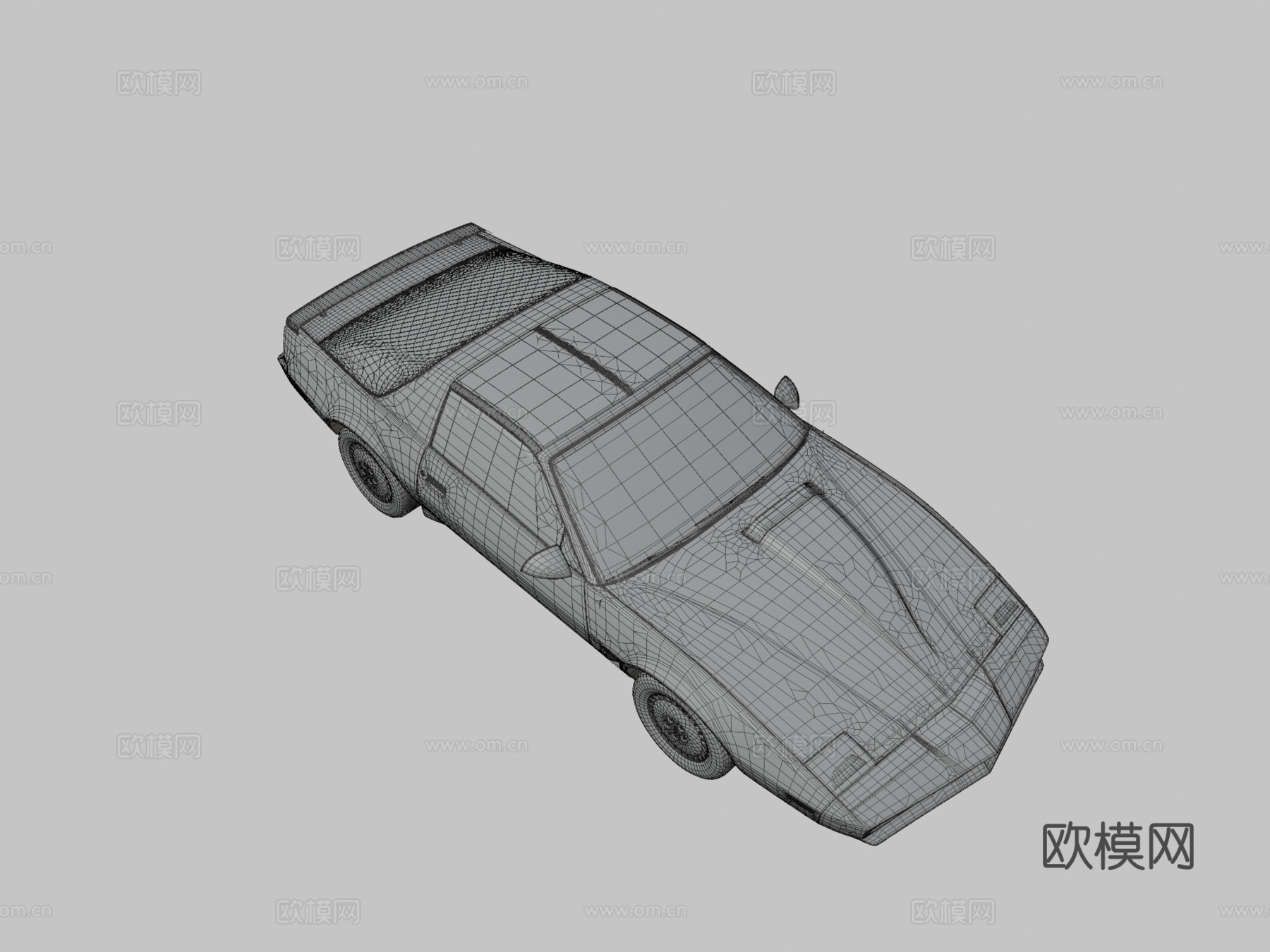 庞蒂亚克火鸟汽车3d模型