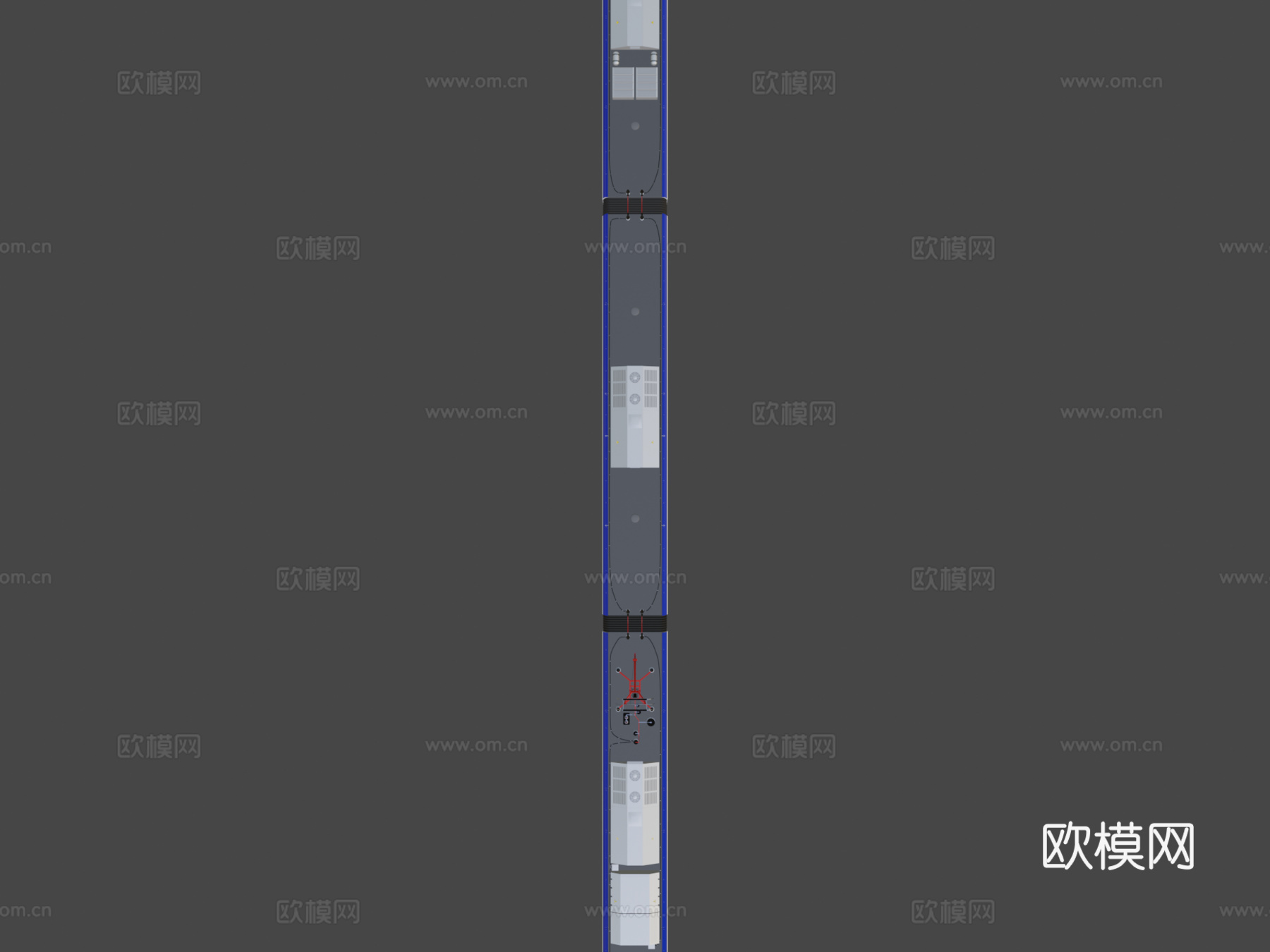 城际动车组 列车3d模型