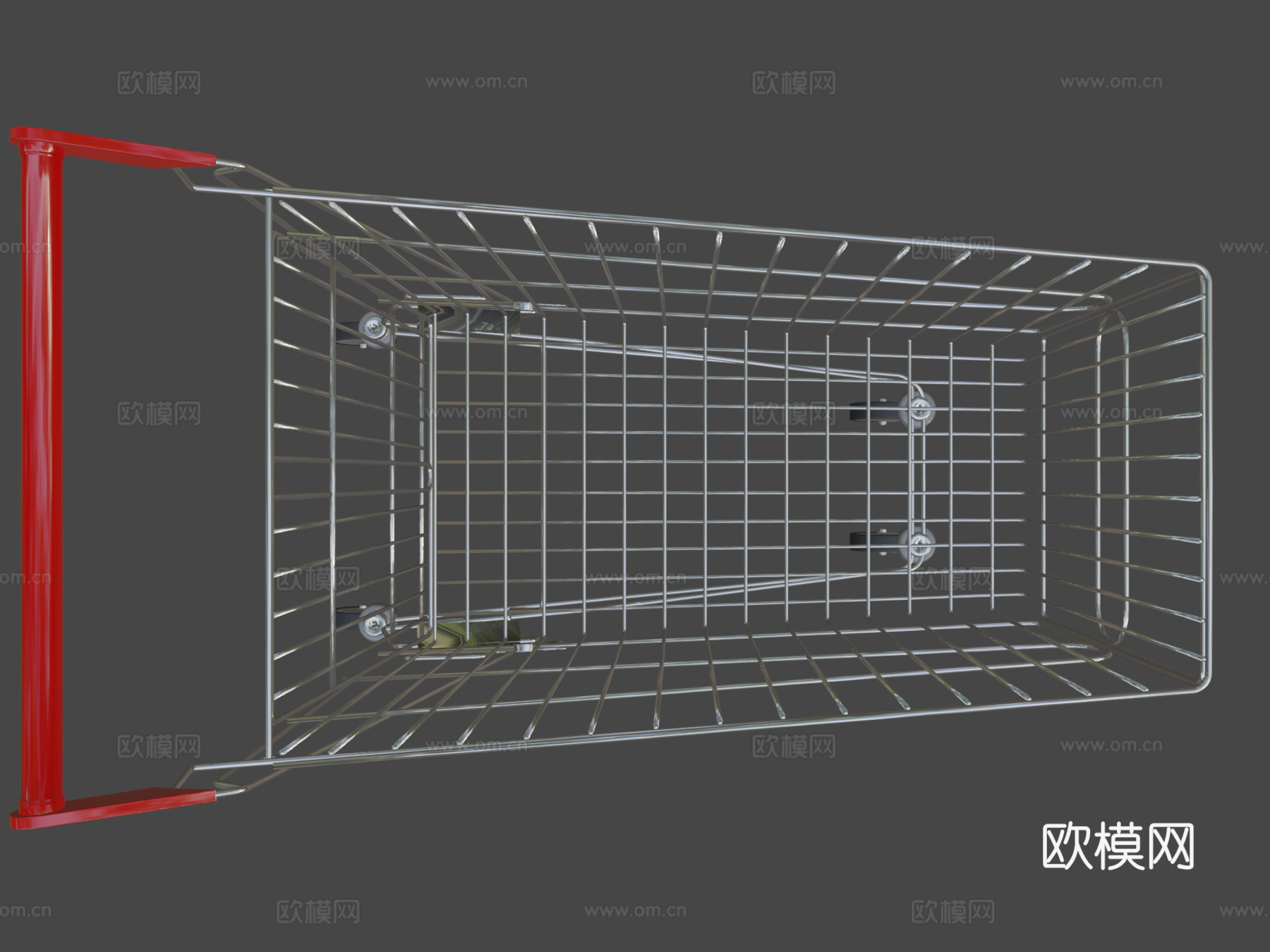 超市购物车3d模型