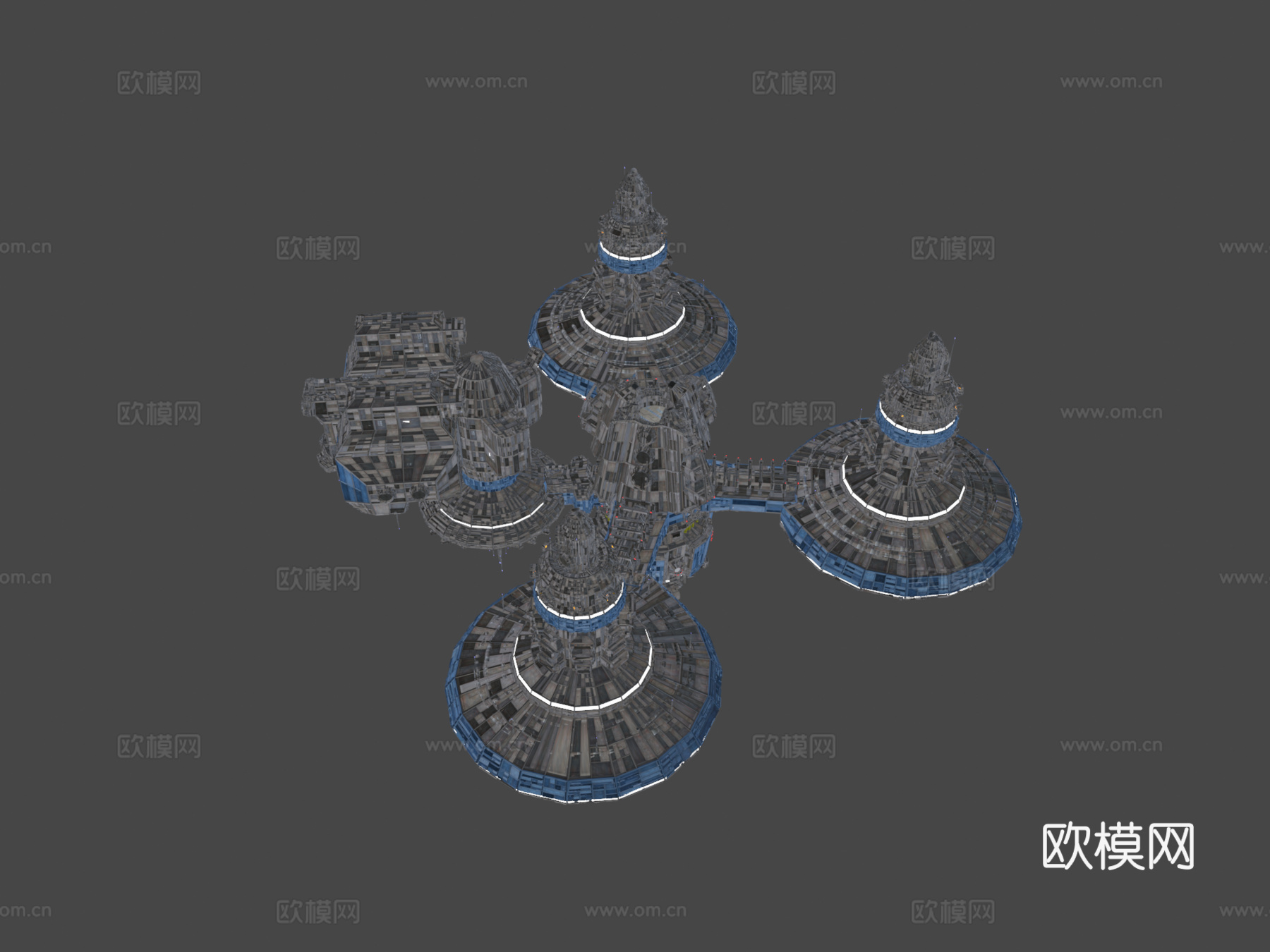 伊卡洛斯空间站3d模型