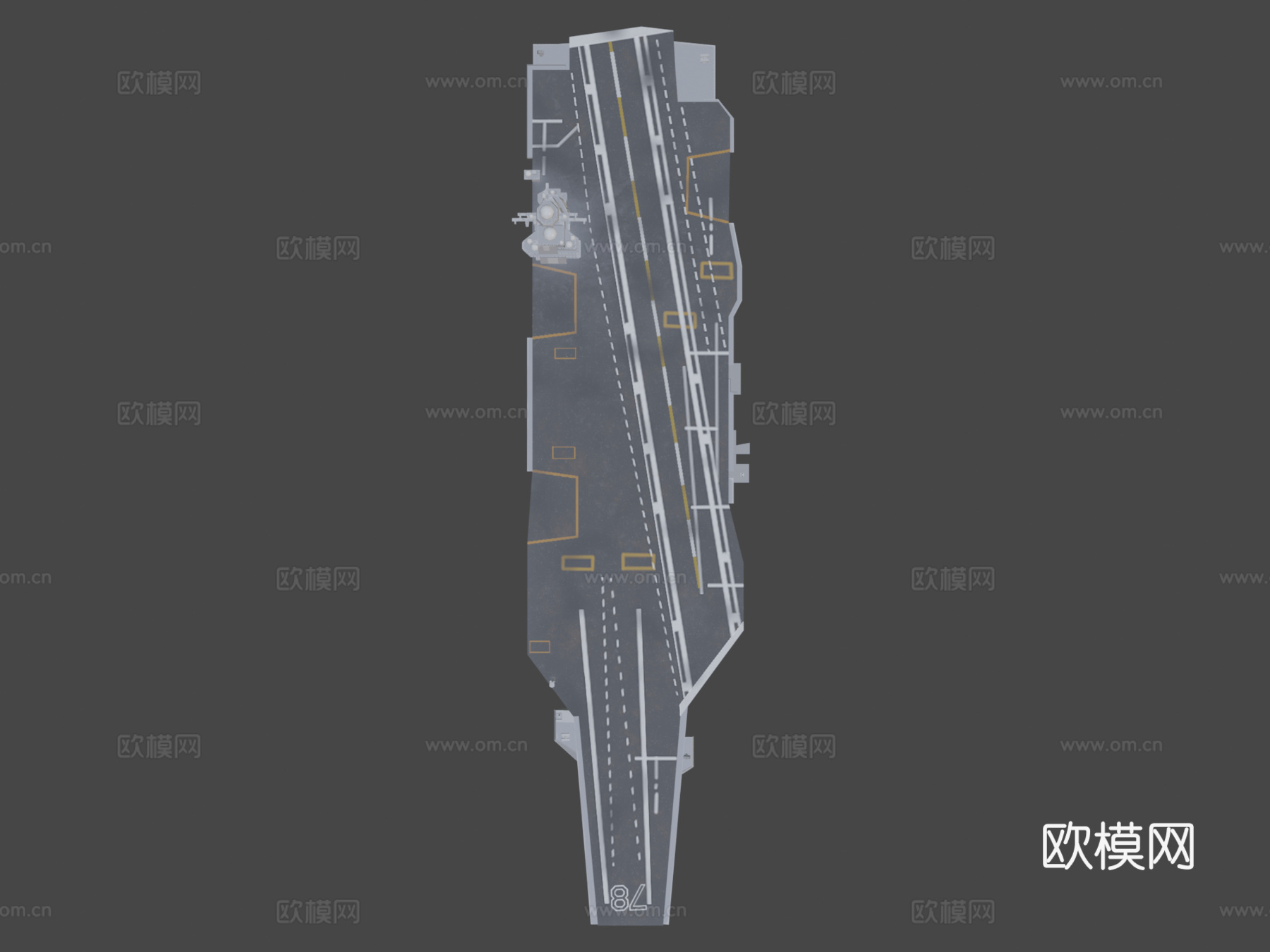 航空母舰3d模型