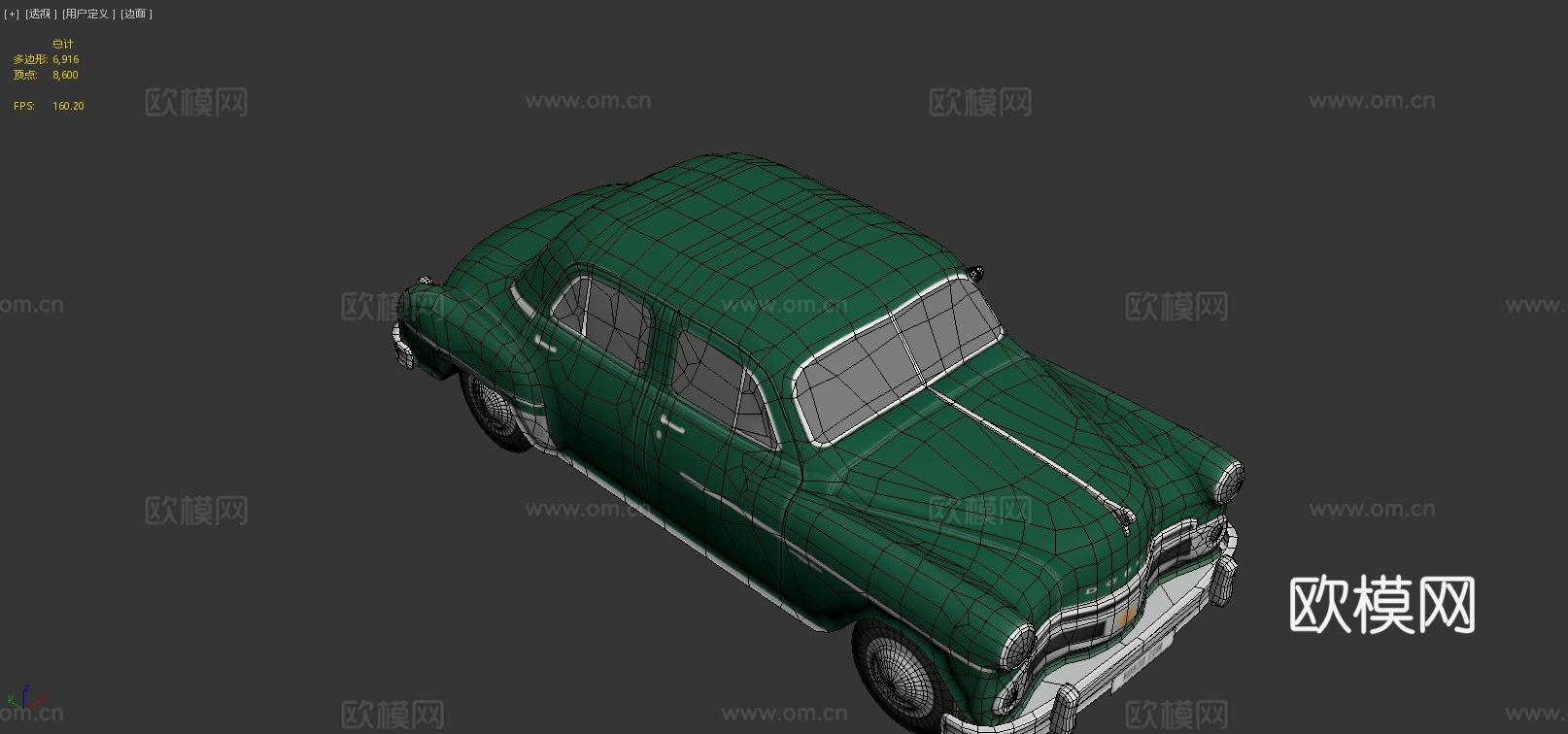 道奇皇冠汽车3d模型