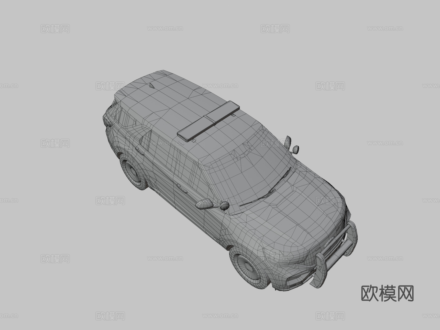 警车3d模型