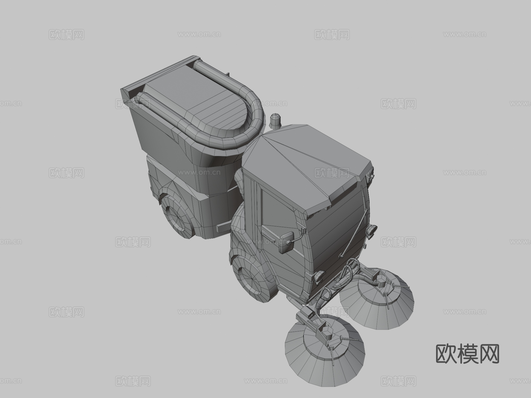 扫路车3d模型