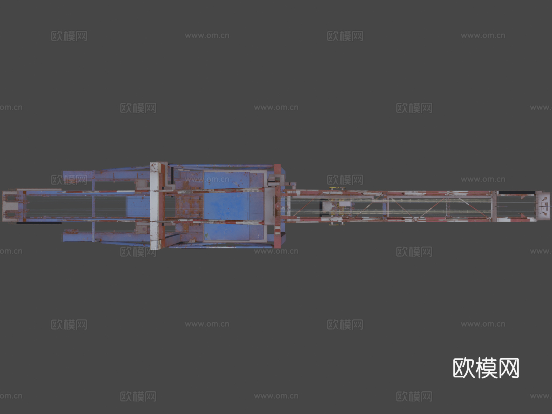 大型港口起重机 塔吊3d模型