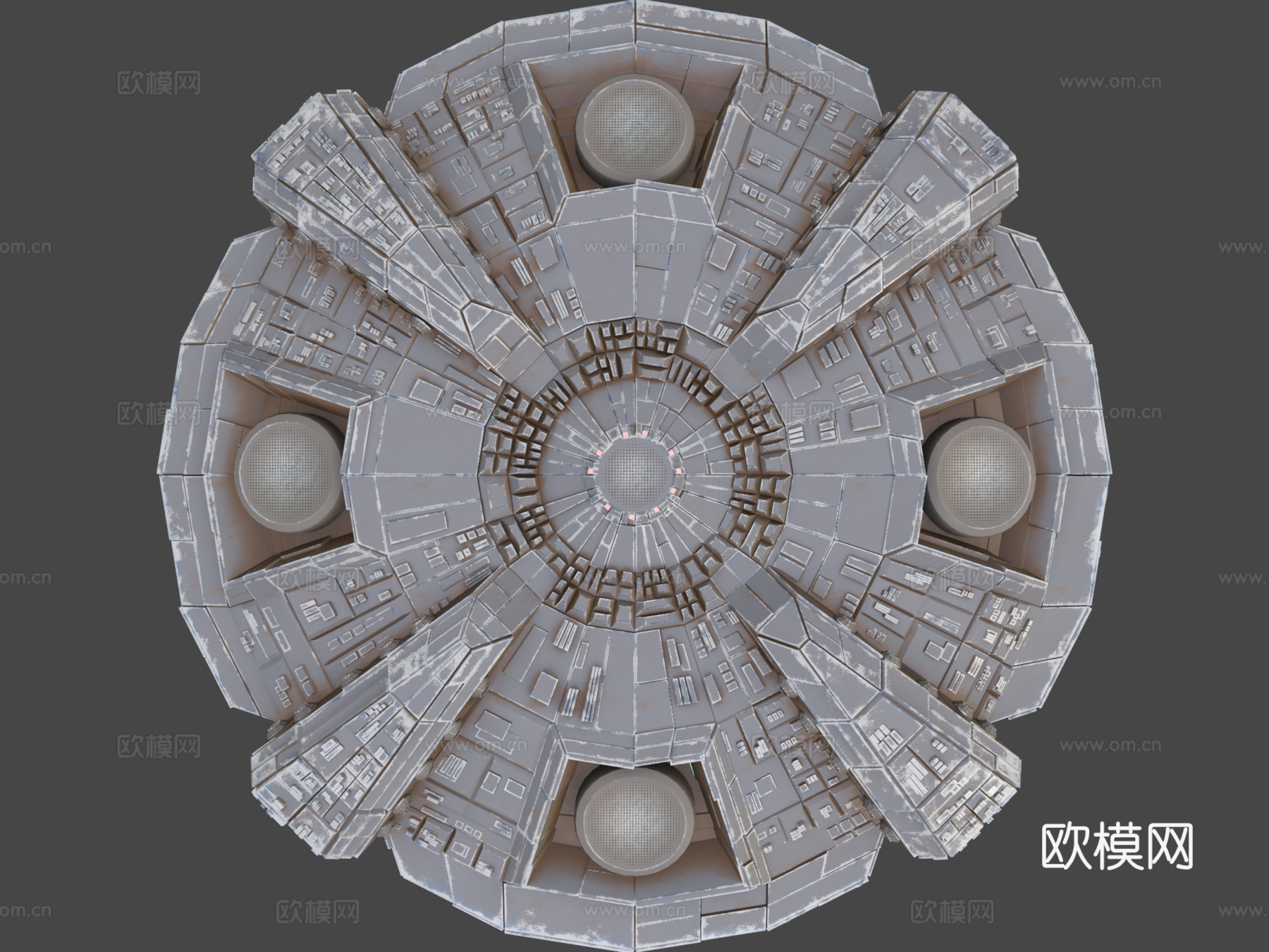 UFO 母舰零号 太空飞船3d模型