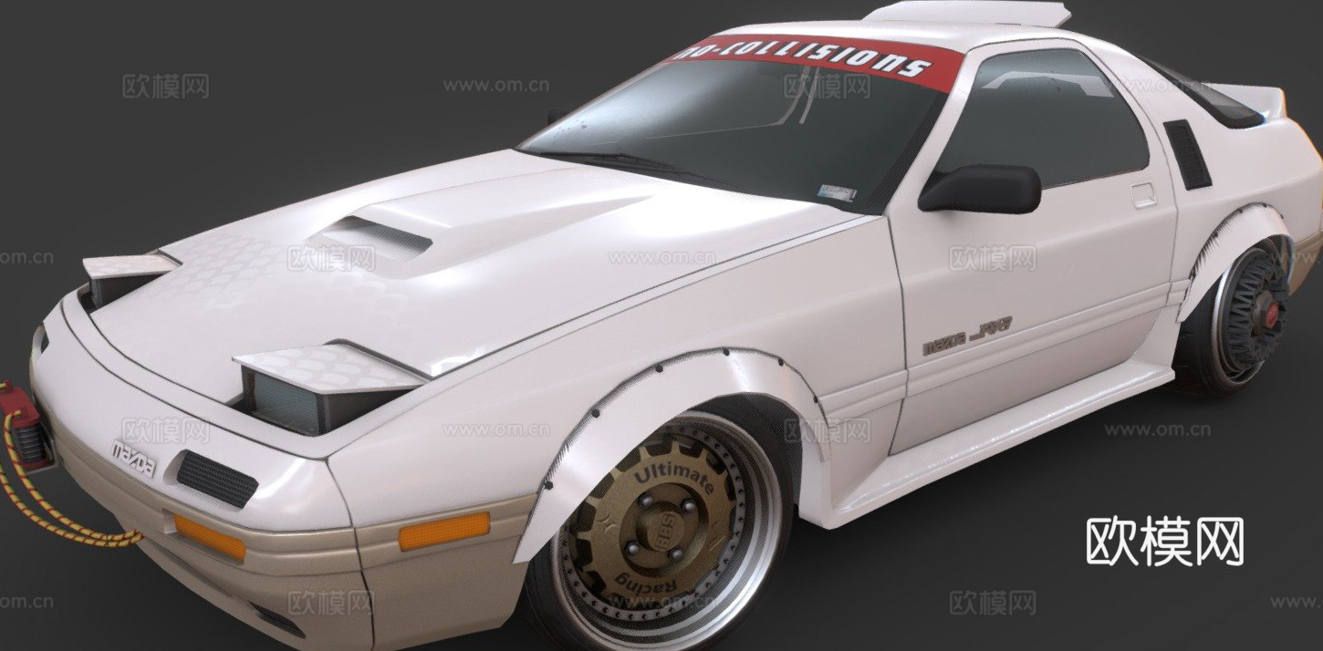 马自达 RX-7 FC 汽车3d模型