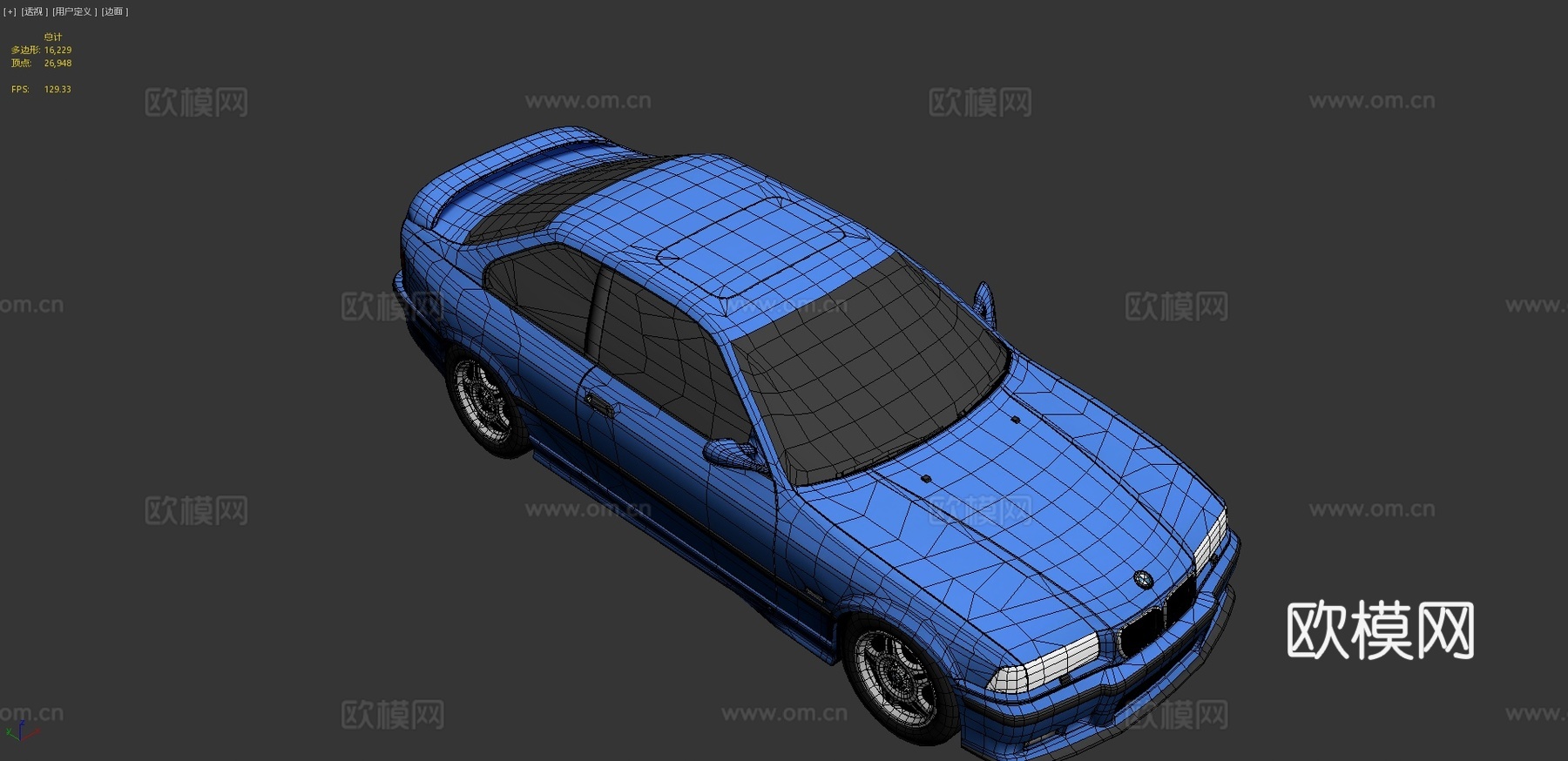 宝马 M3 E36 汽车3d模型