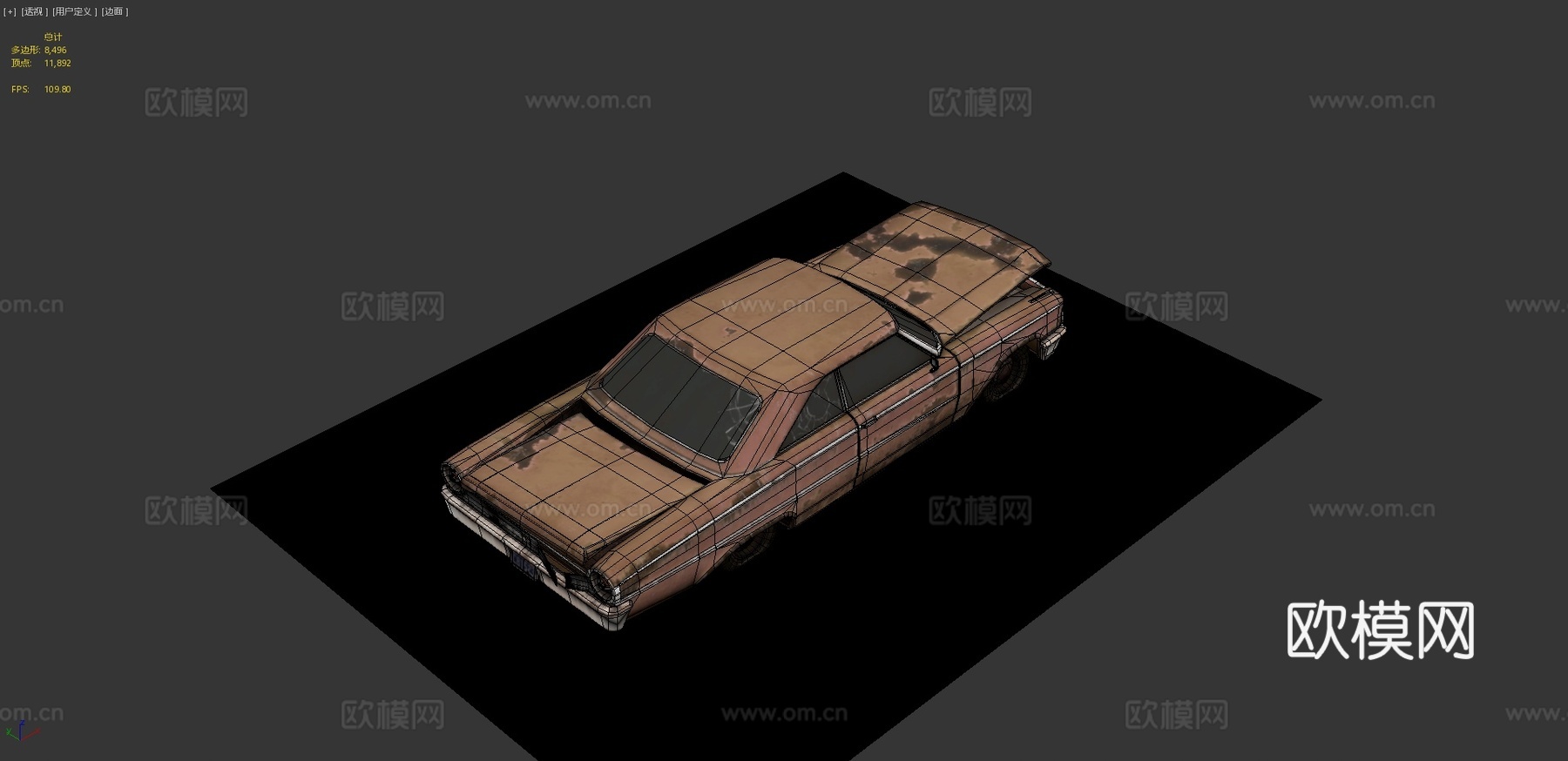 双门汽车 轿车su模型