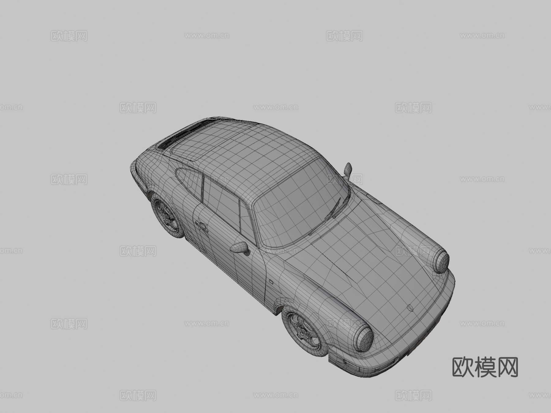 保时捷 911 跑车3d模型