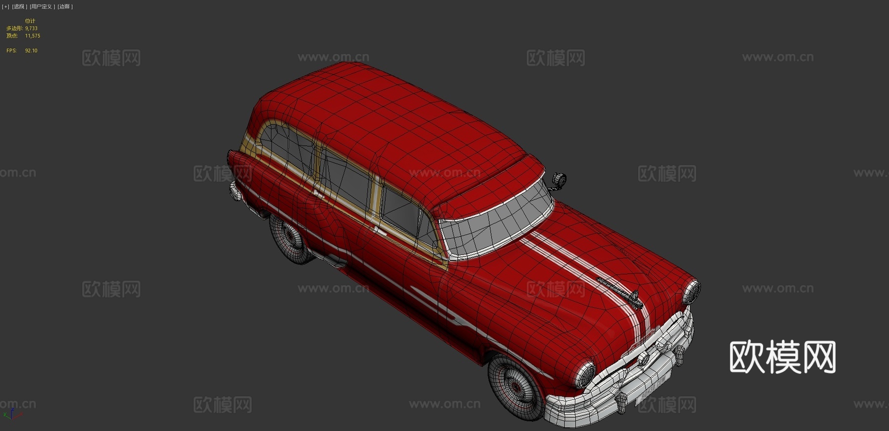 庞蒂亚克酋长豪华版 汽车3d模型