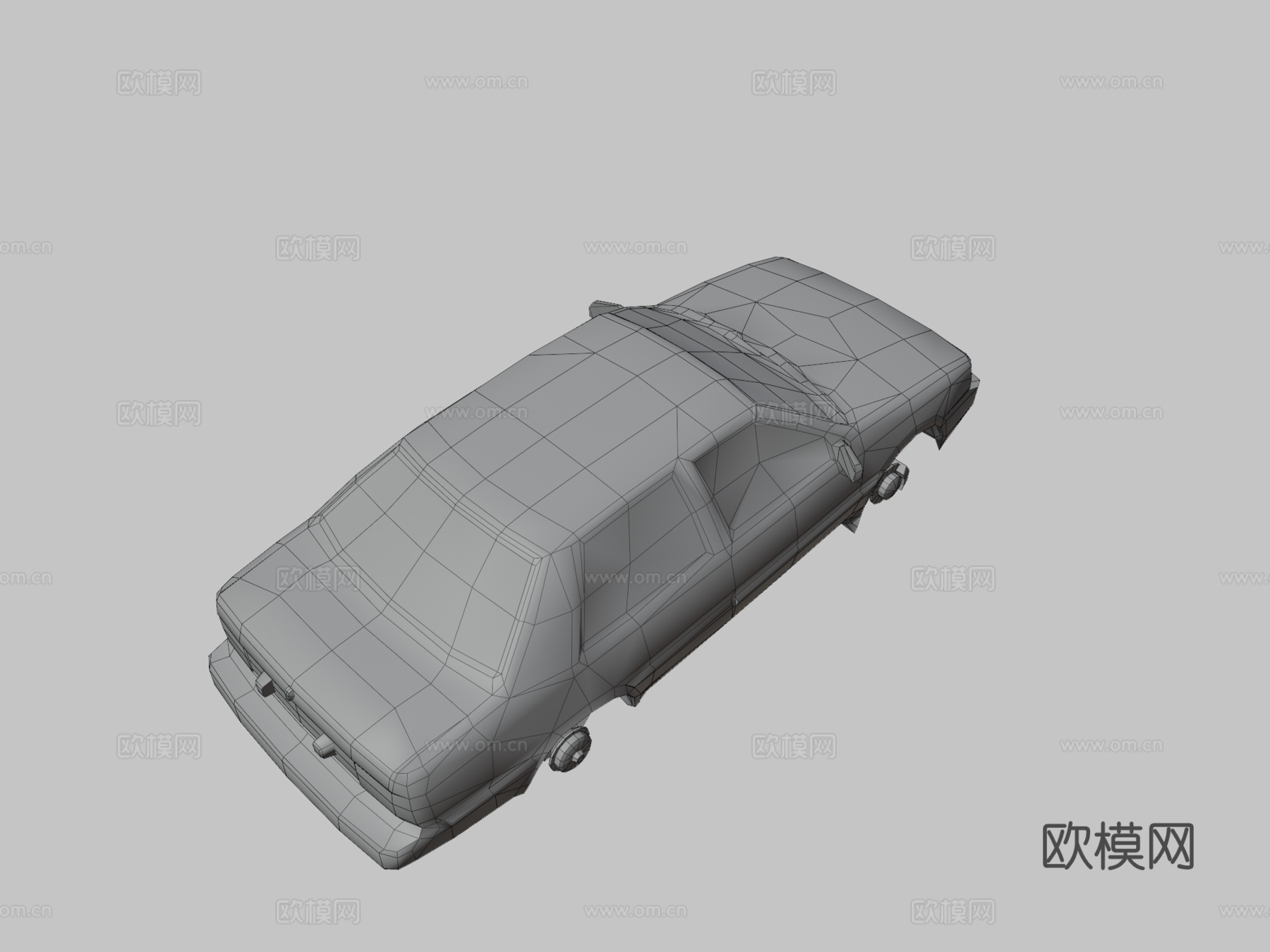 废弃的汽车3d模型