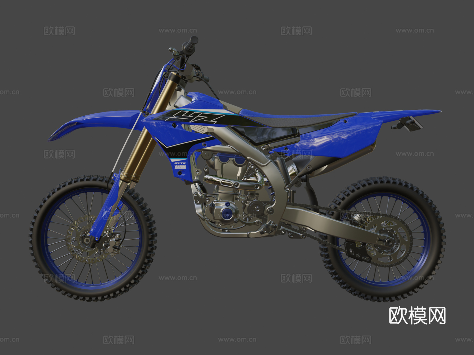 雅马哈 YZ-450F摩托车3d模型