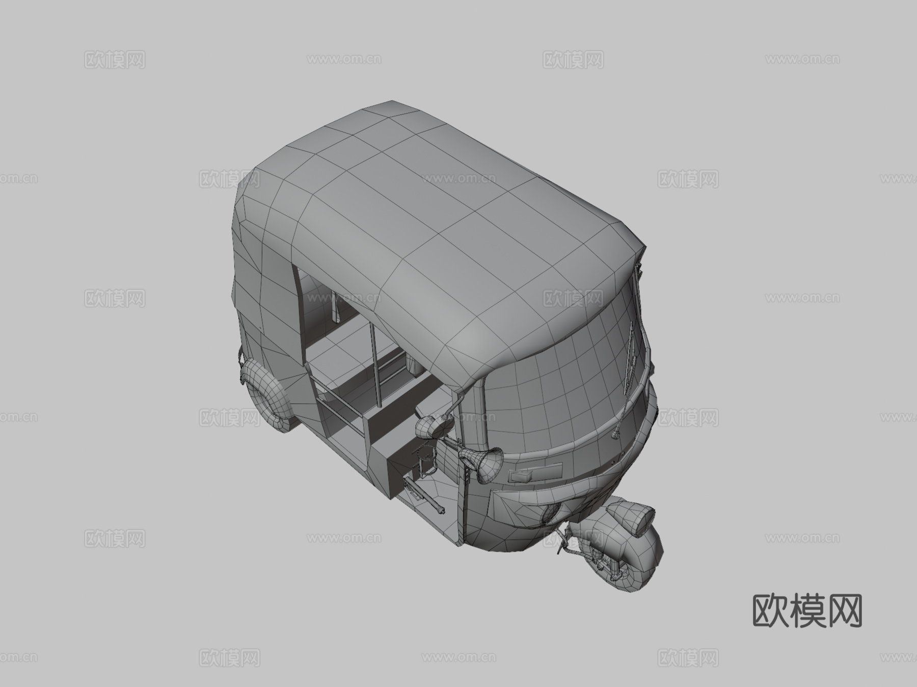 孟买自动人力车3d模型