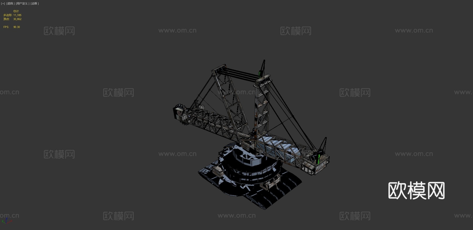 斗轮挖掘机3d模型