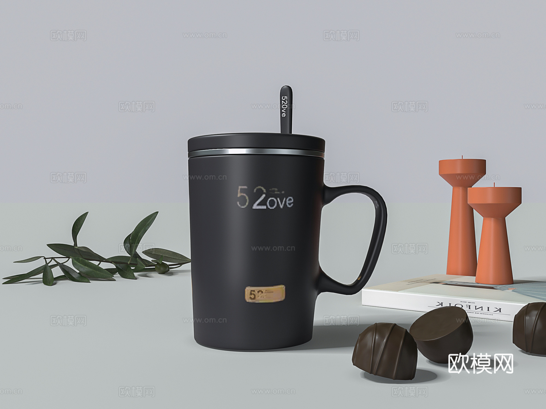 杯子 陶瓷马克杯 学生杯3d模型下载