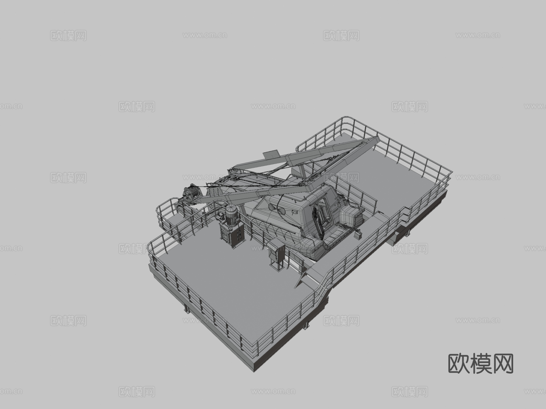 救生艇3d模型