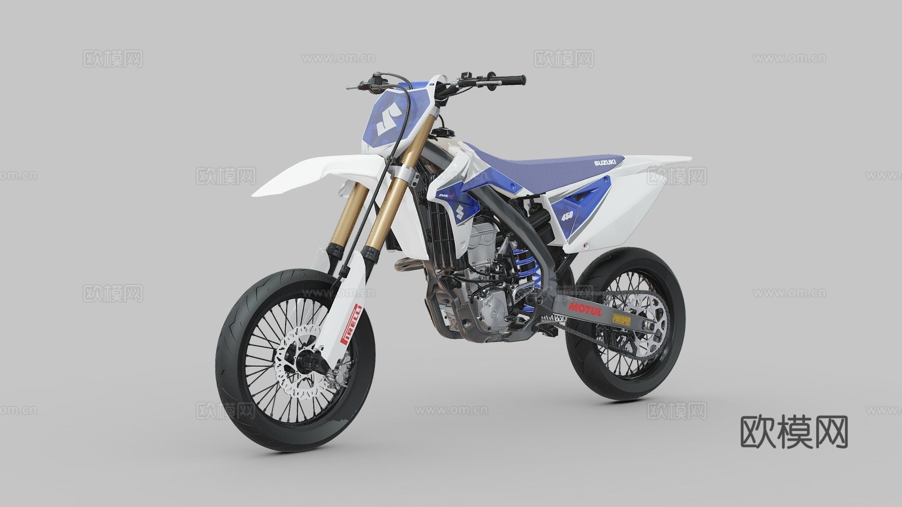 铃木RM-Z450 超级摩托车 机车3d模型