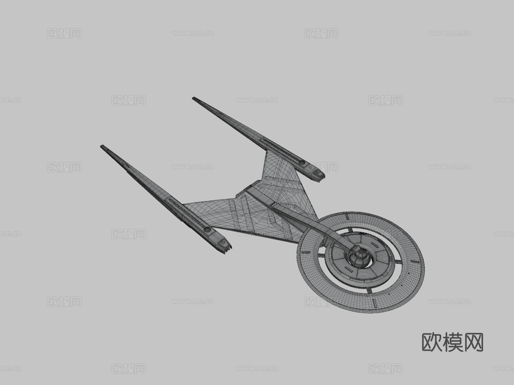 美国发现号航天飞船3d模型