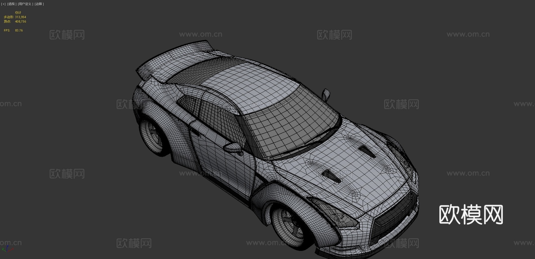 日产 GT-R汽车3d模型