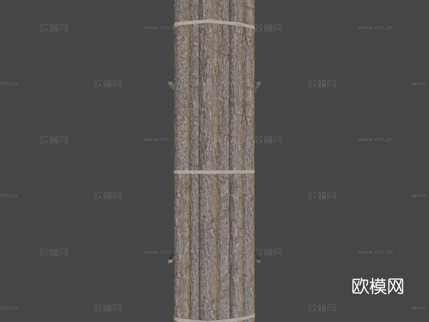 伐木拖车3d模型下载（渲染图6）