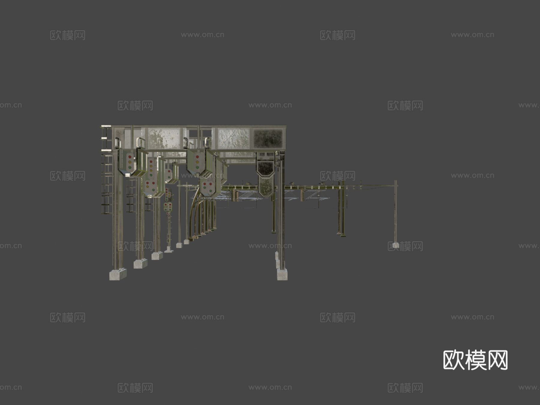 铁路电力线3d模型