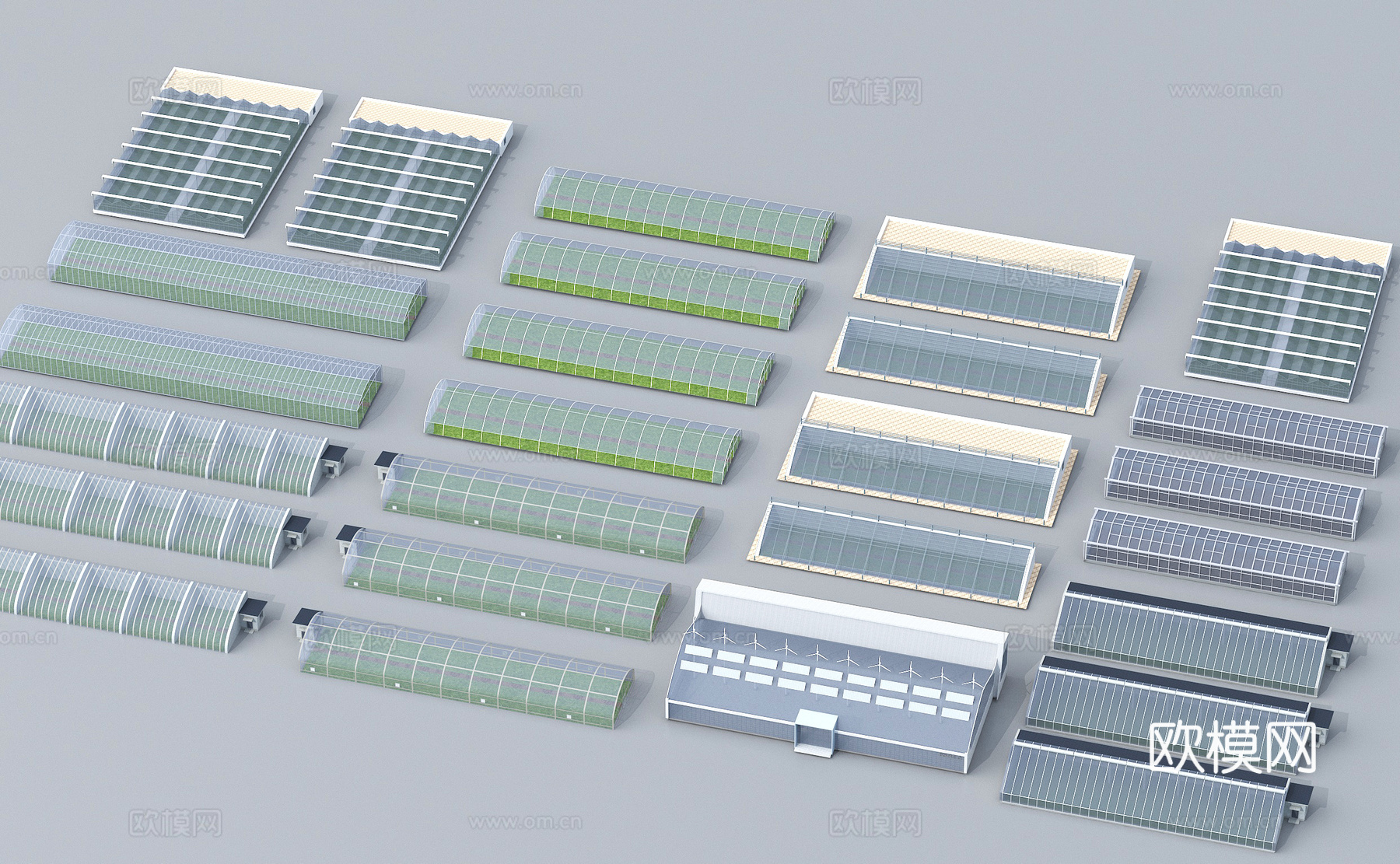 温室大棚 采光大棚 种植大棚 蔬菜大棚3d模型